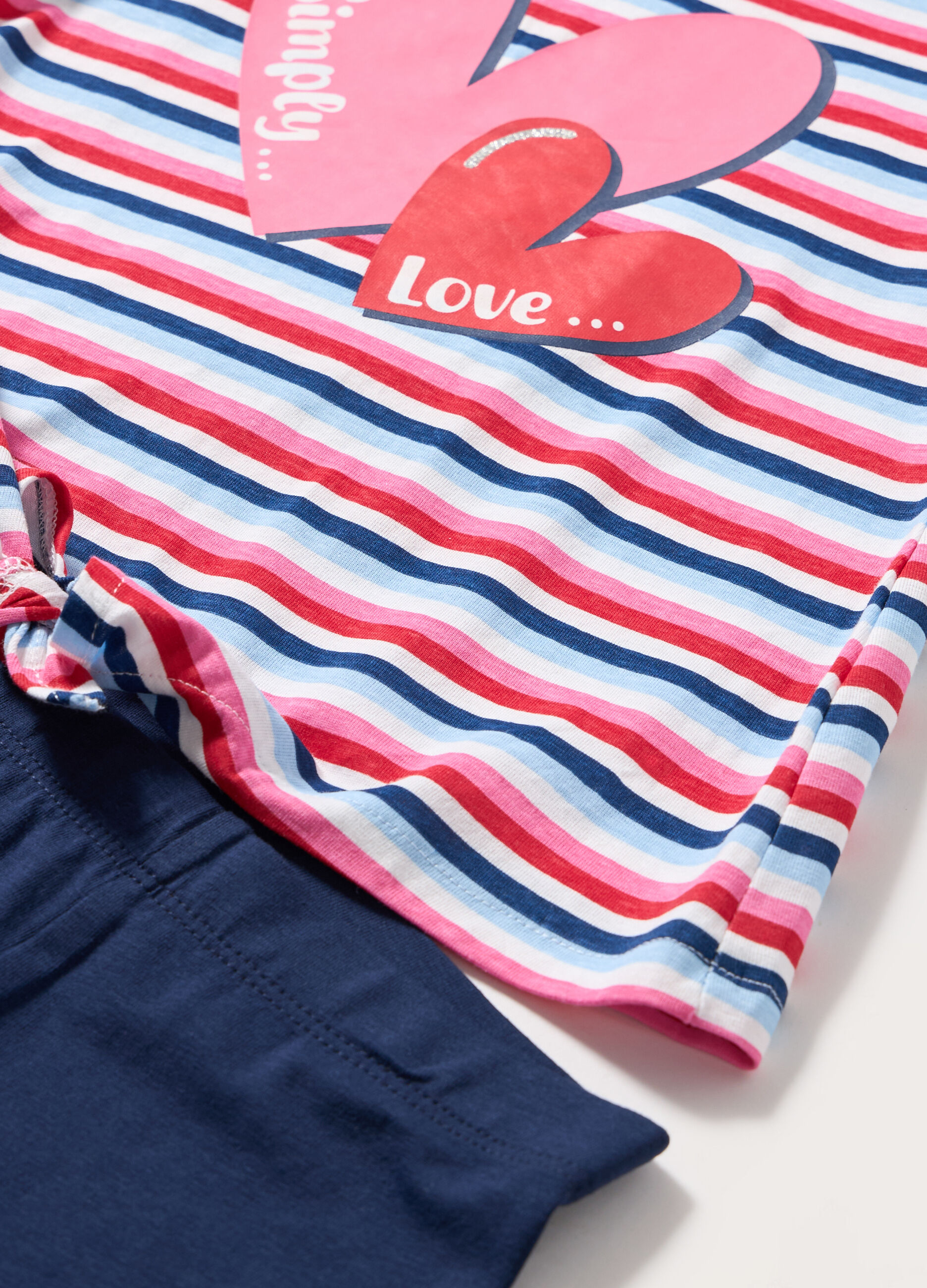 Jogging set in jersey di puro cotone bambina_1