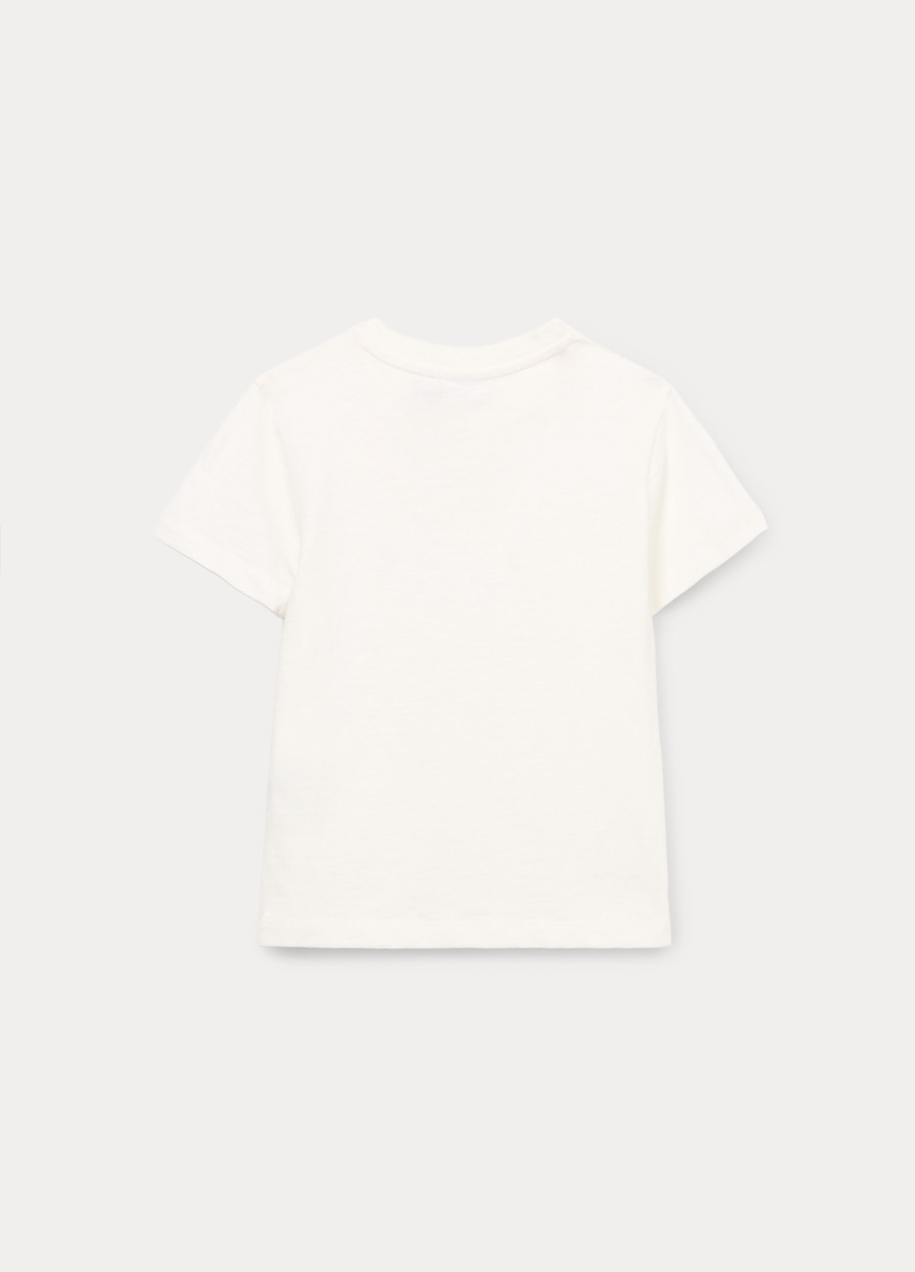 T-shirt in jersey slub di puro cotone bambino_1