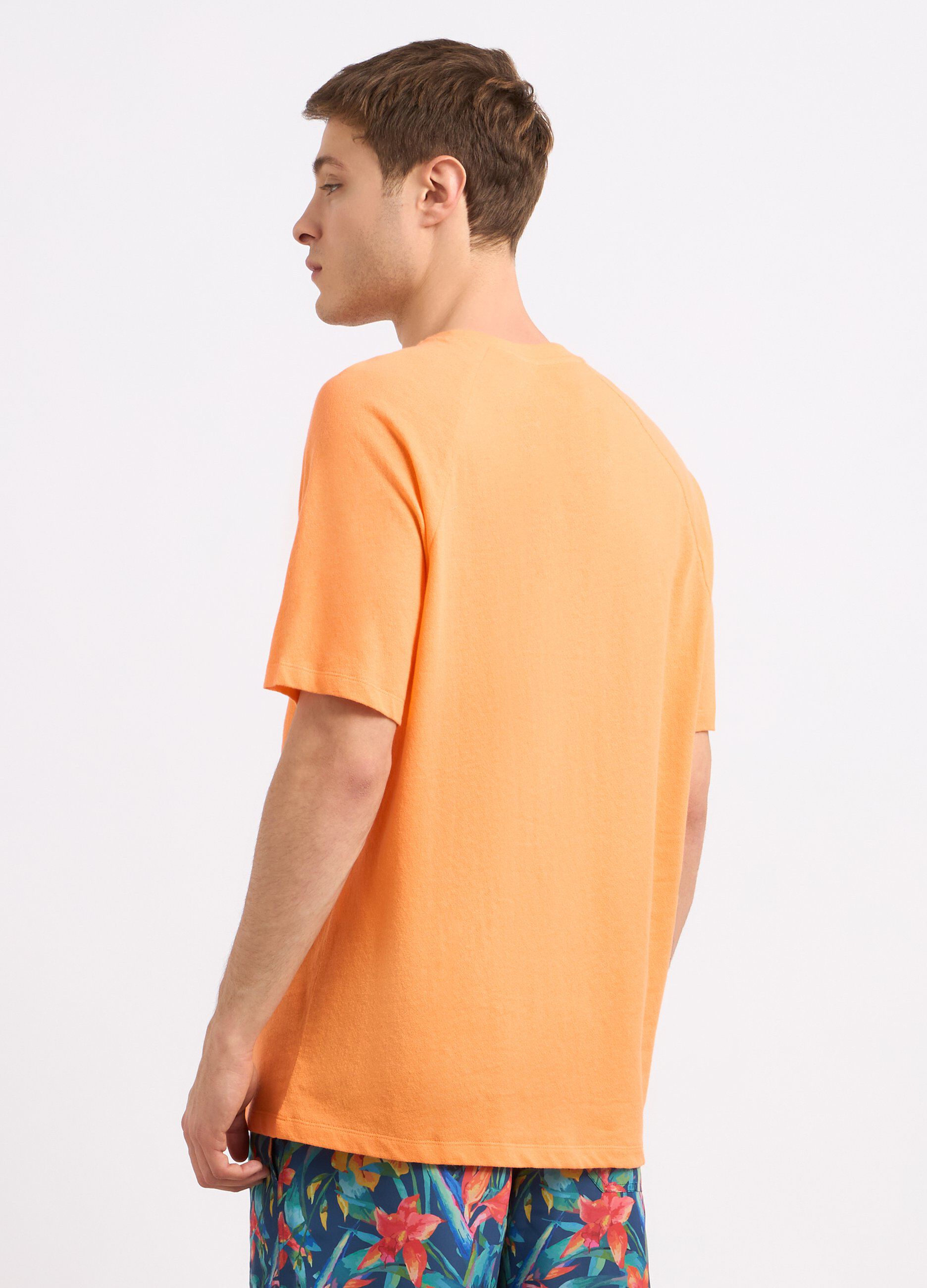 T-shirt in misto lino uomo_1