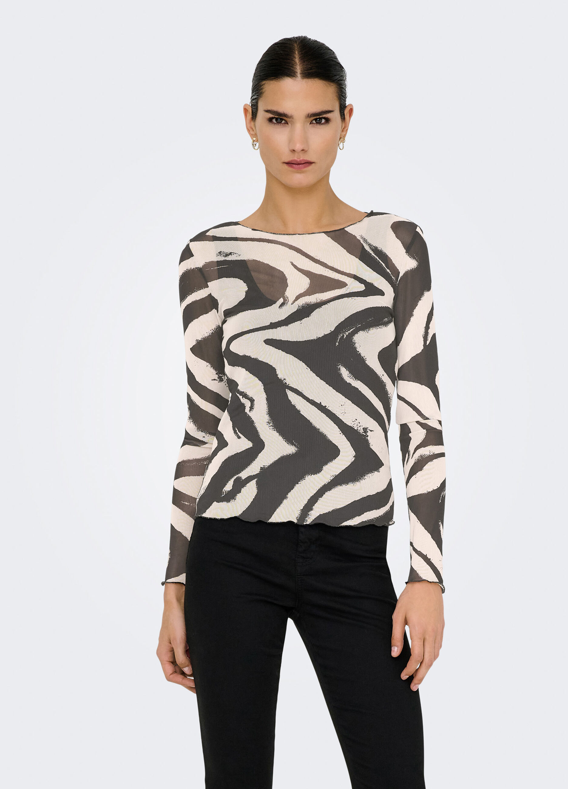 T-shirt a maniche lunghe donna_0