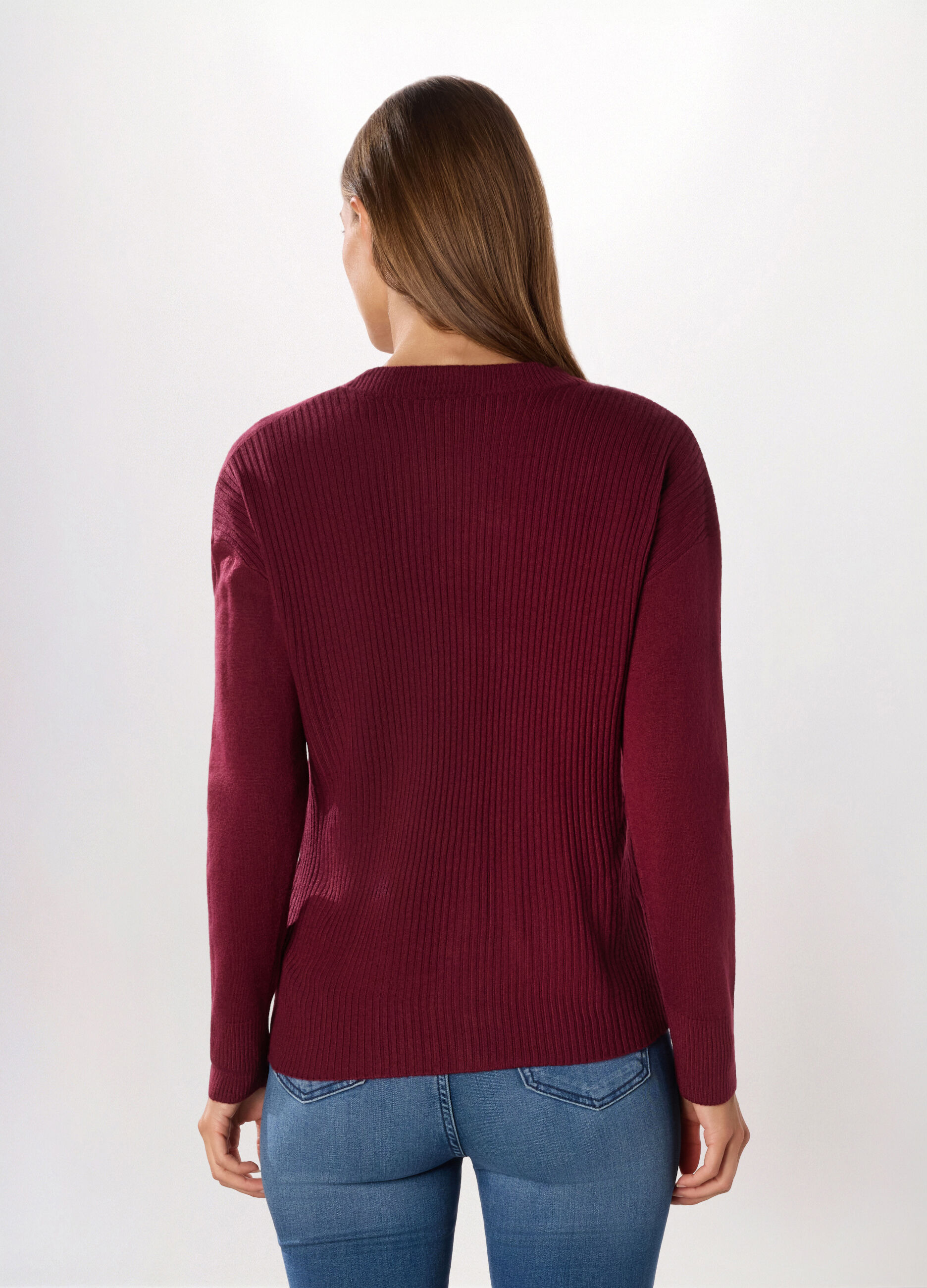 Cardigan con scollo a V donna_1