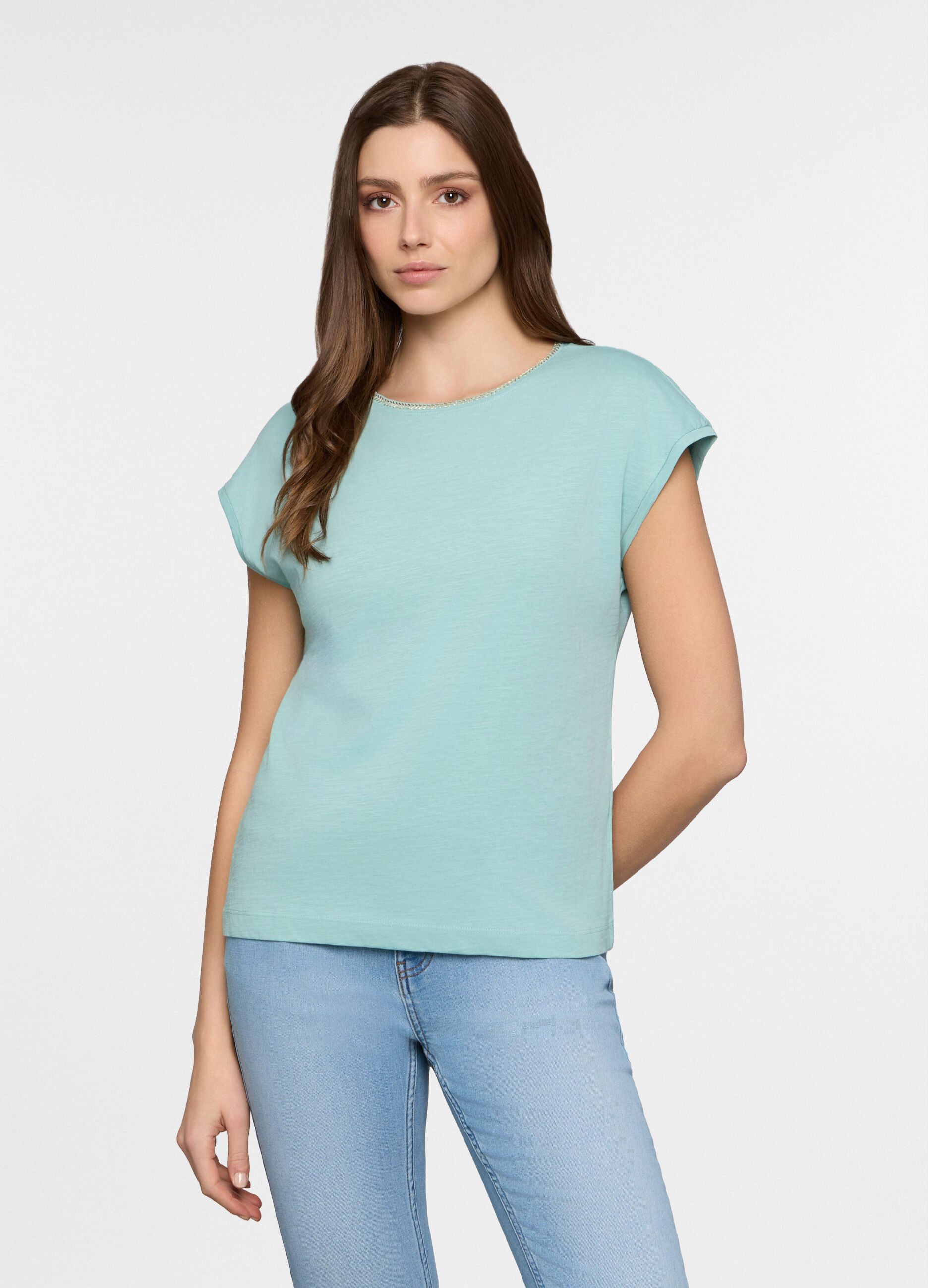 T-shirt girocollo donna_0
