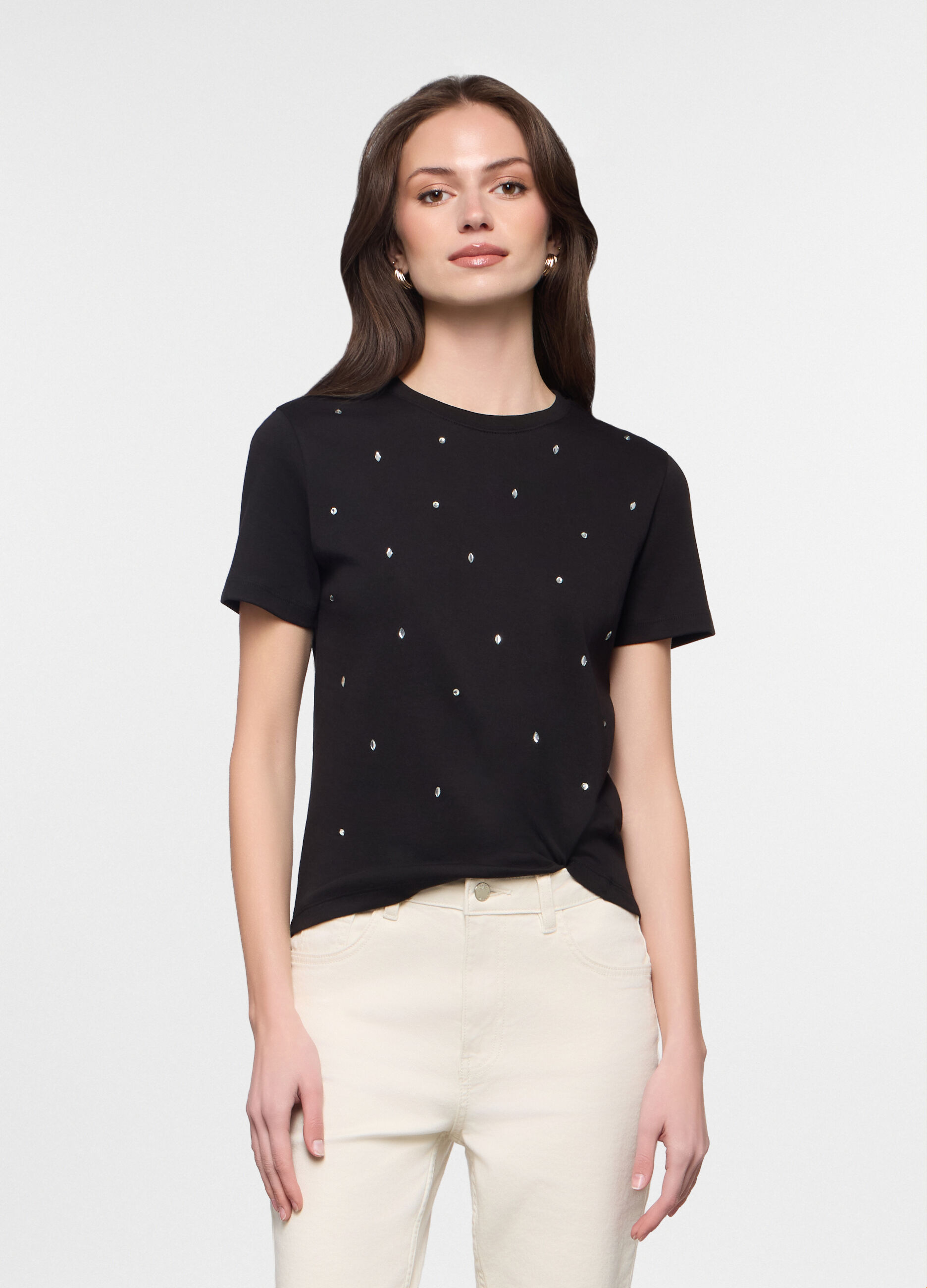 T-shirt girocollo donna_0