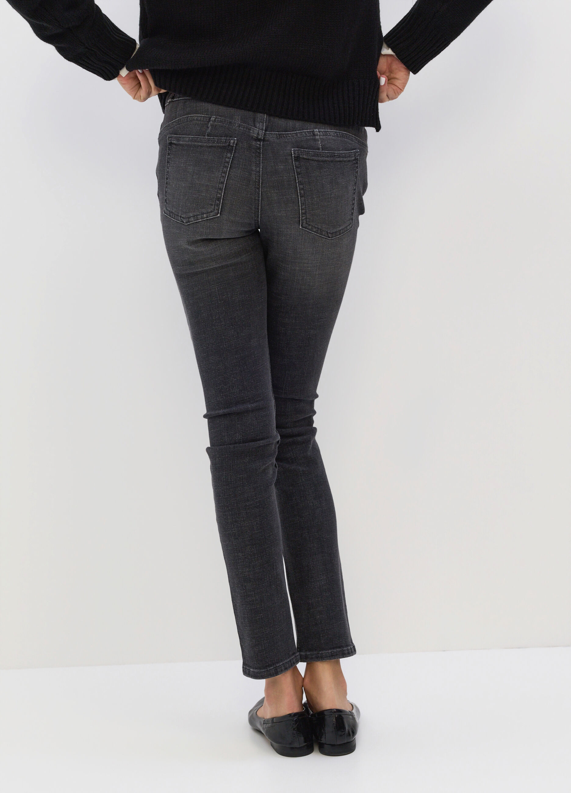 Pantaloni Push Up Fit in denim stretch misto cotone donna_1