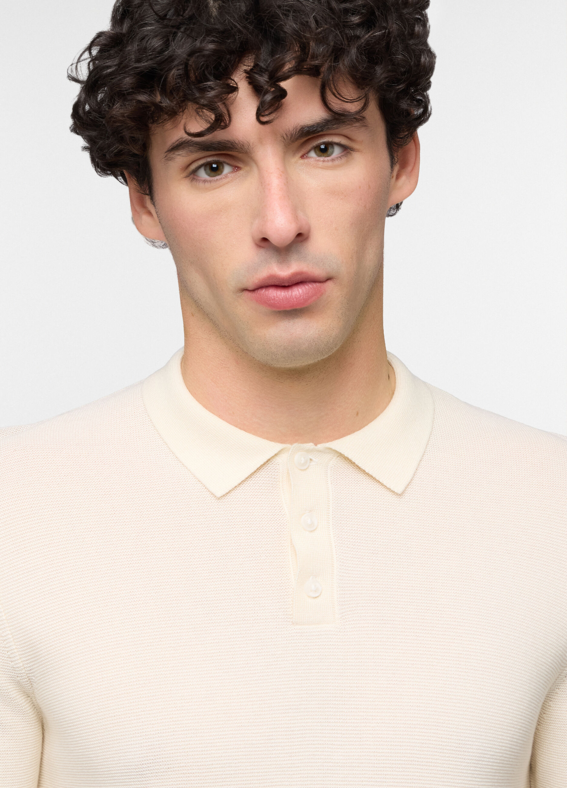 Polo a maniche corte in cotone a maglia uomo_2
