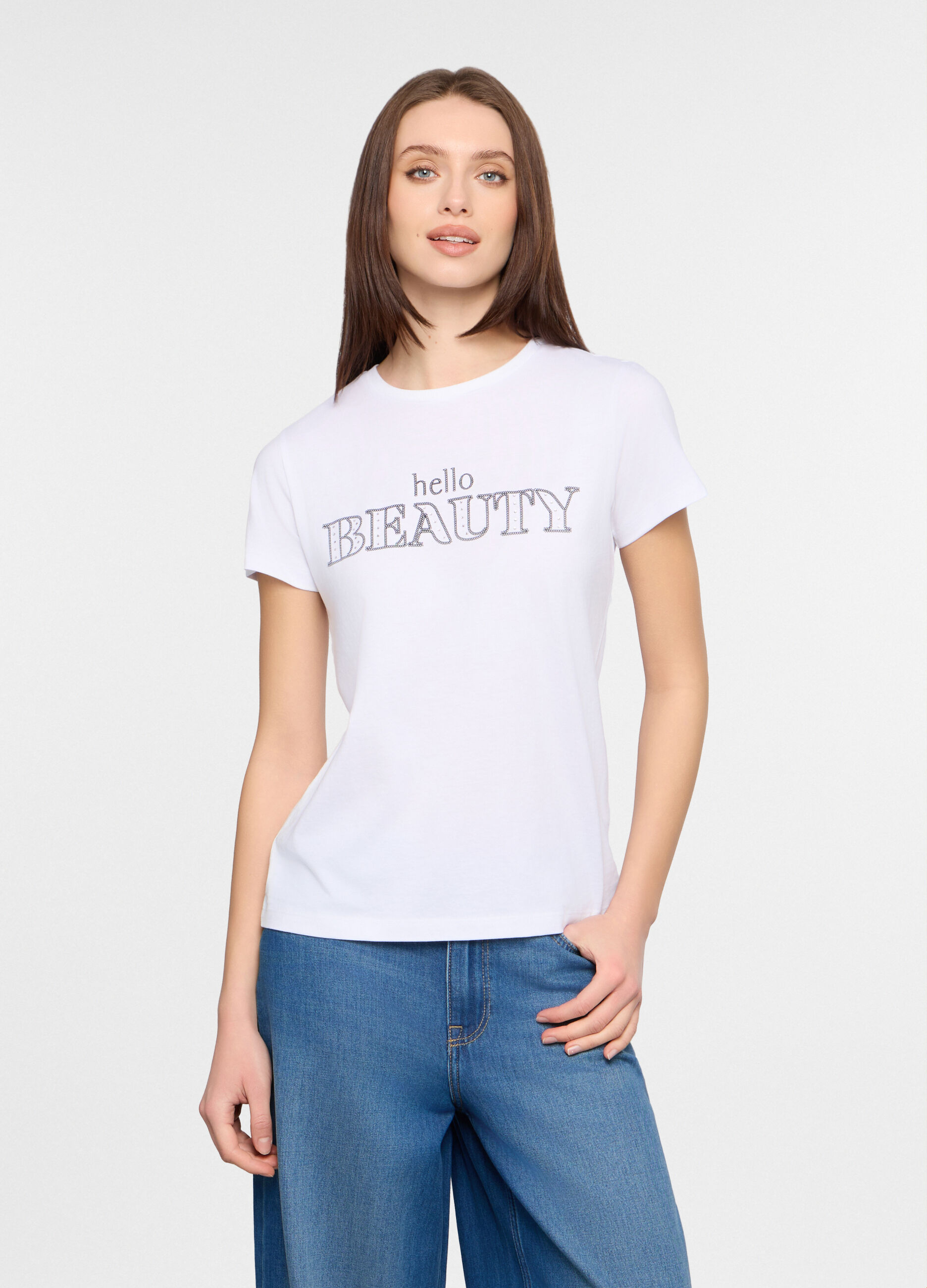 T-shirt girocollo donna_0
