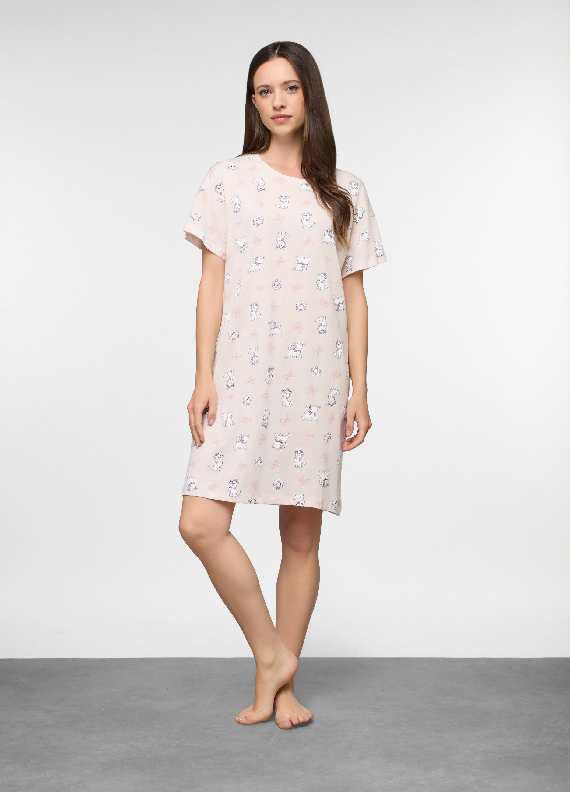 Camicia da notte Disney in jersey di puro cotone donna_0