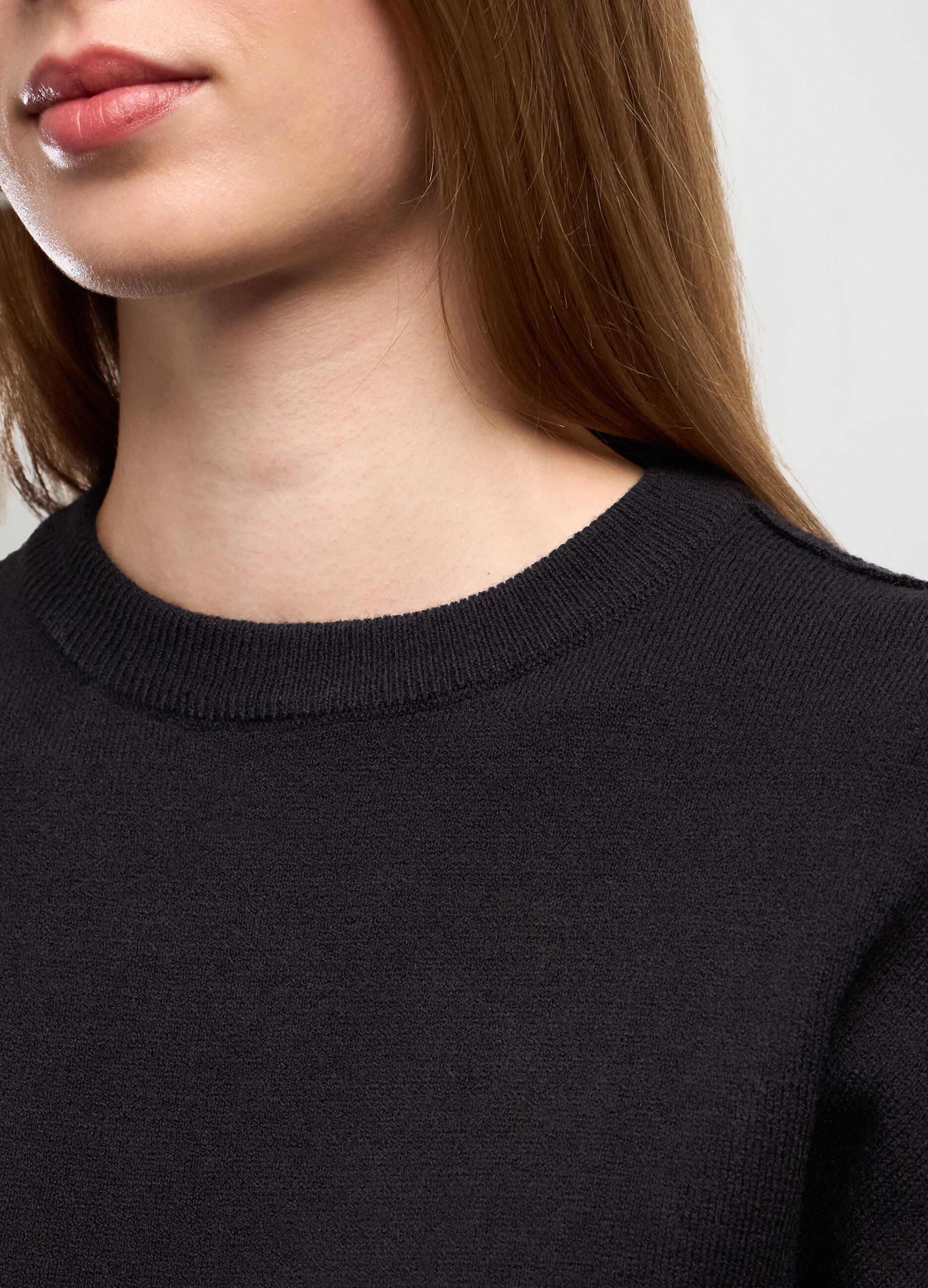 Tricot con maniche a palloncino donna_2