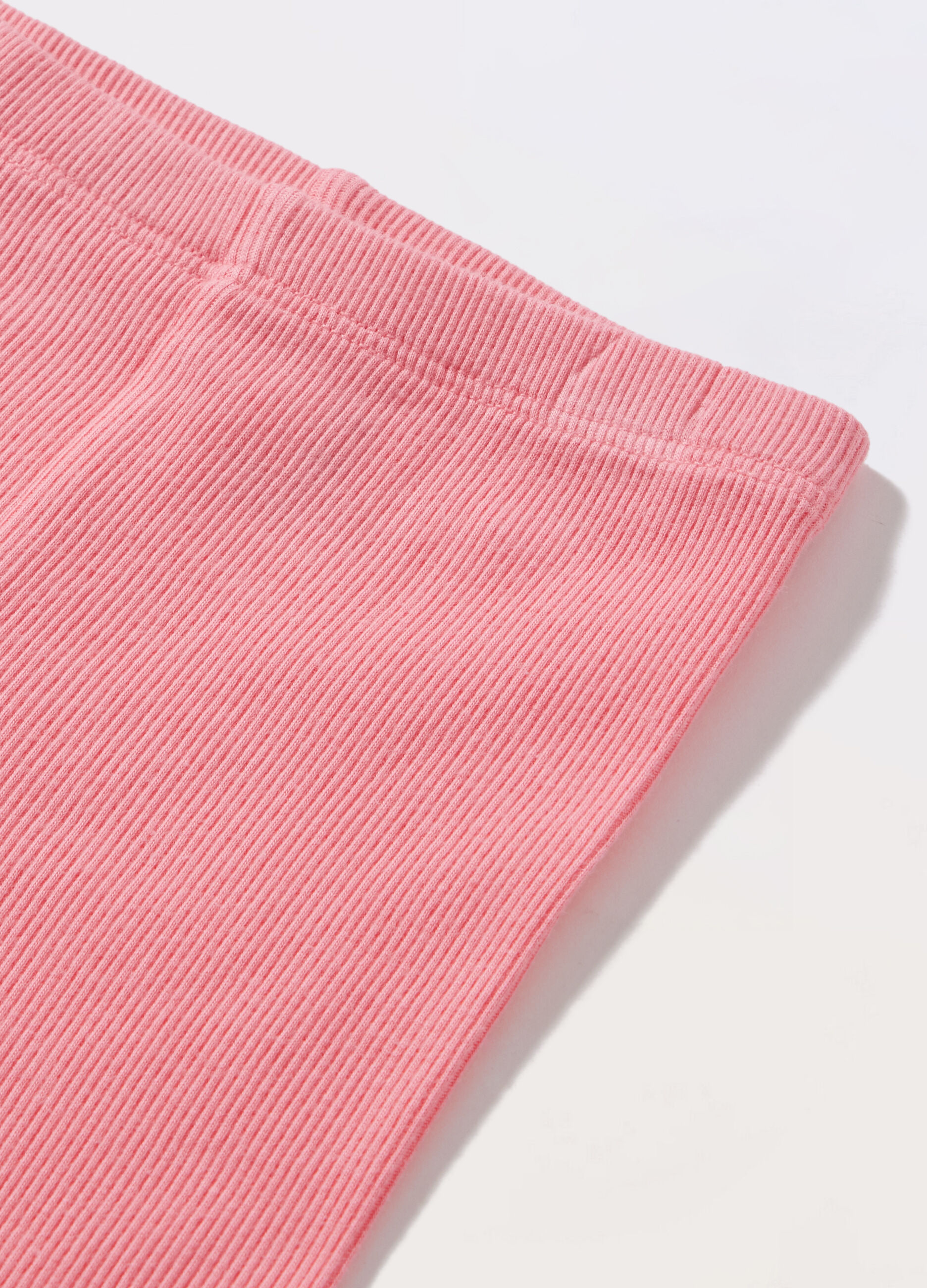 Leggings in costina di cotone stretch neonata_1