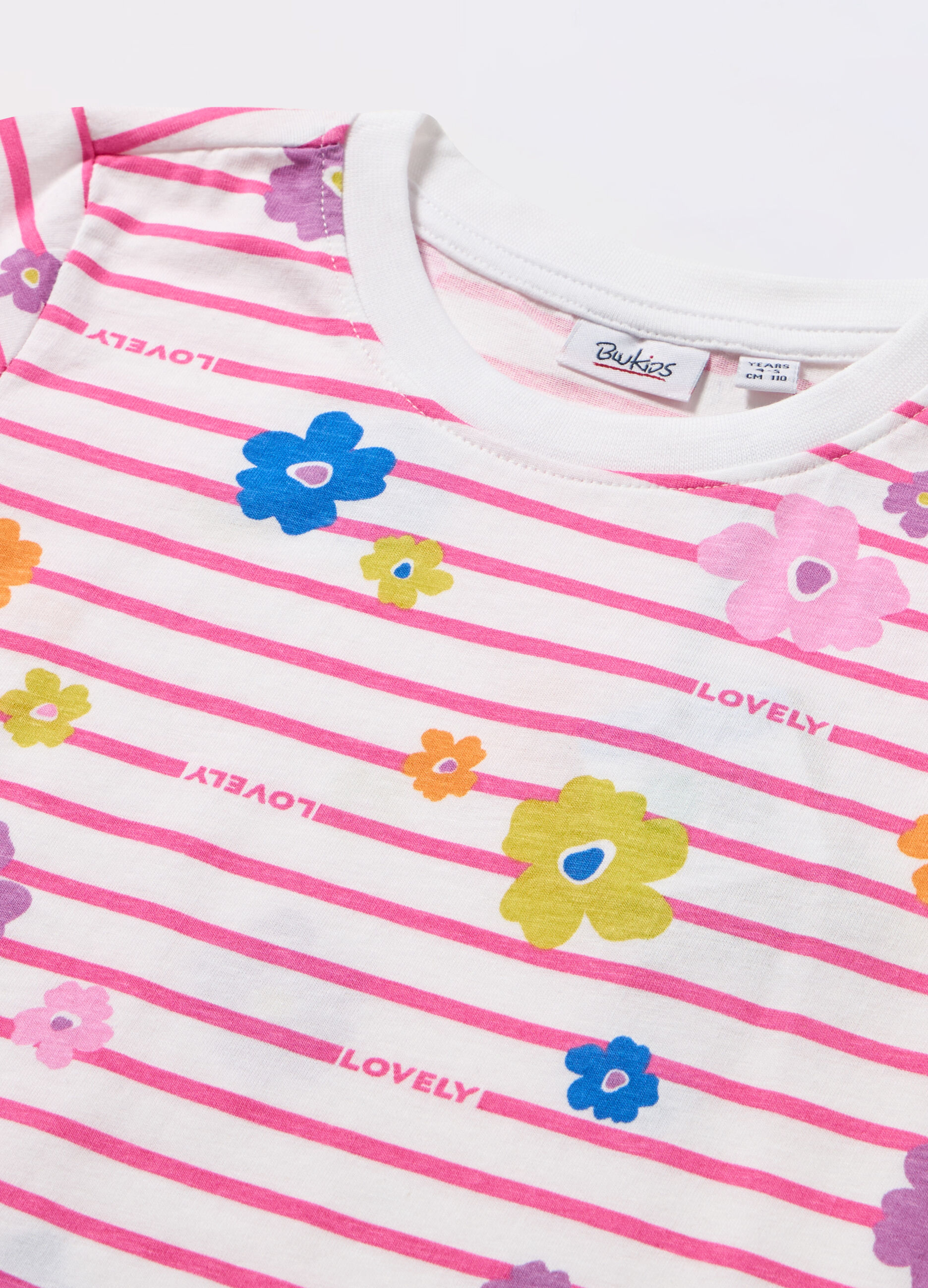 T-shirt in jersey di puro cotone bambina_1