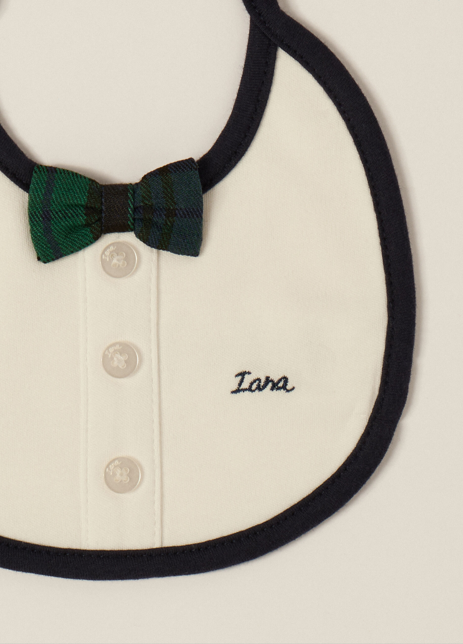 Pack 2 bavaglini in french terry di puro cotone IANA neonato_1