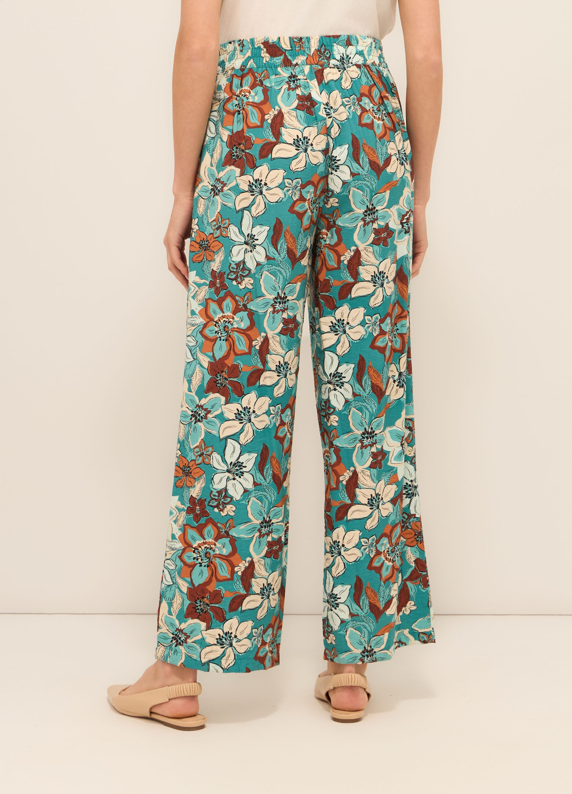Pantaloni in misto viscosa donna