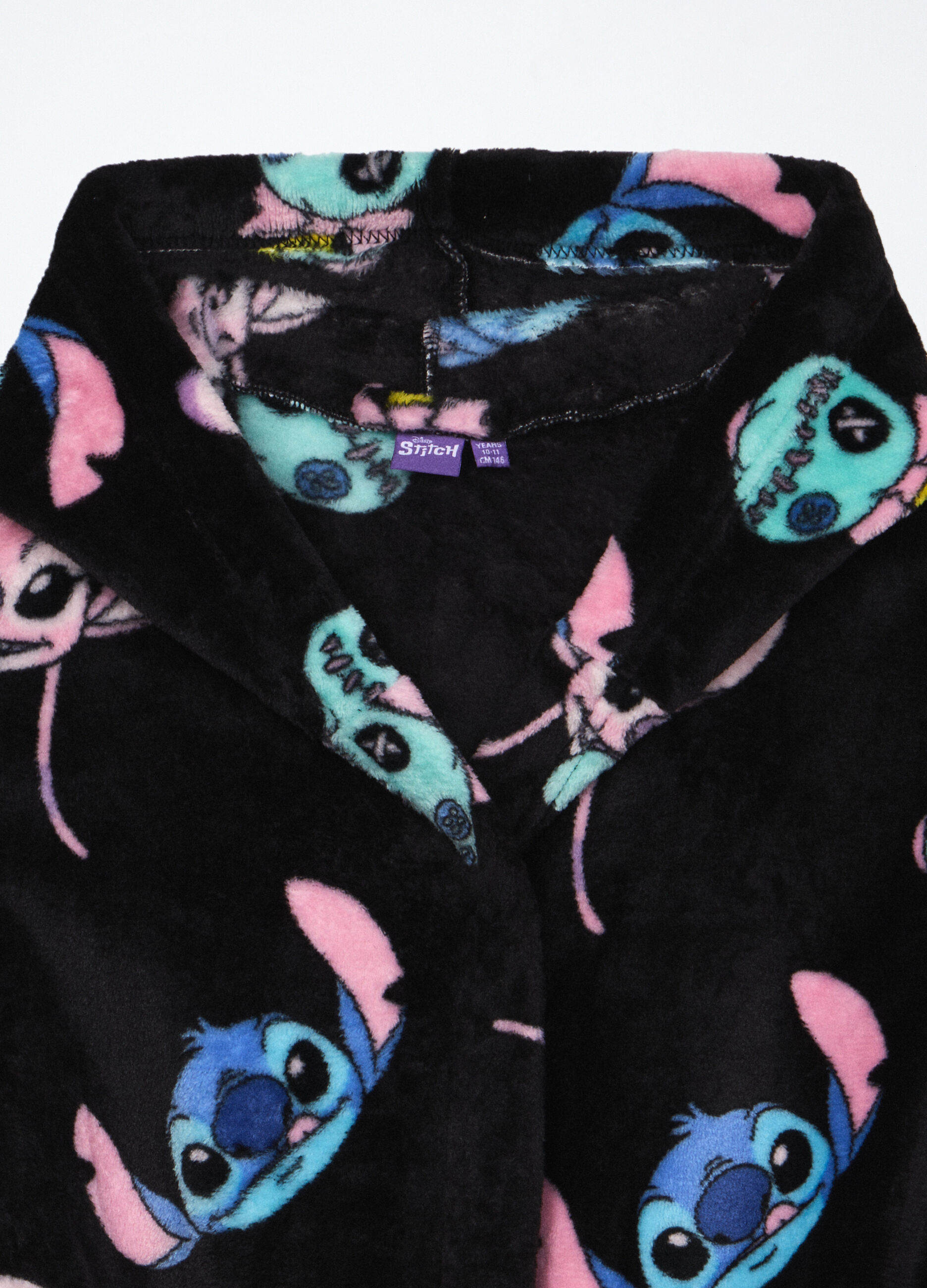 Vestaglia in coral fleece con cappuccio ragazza_2