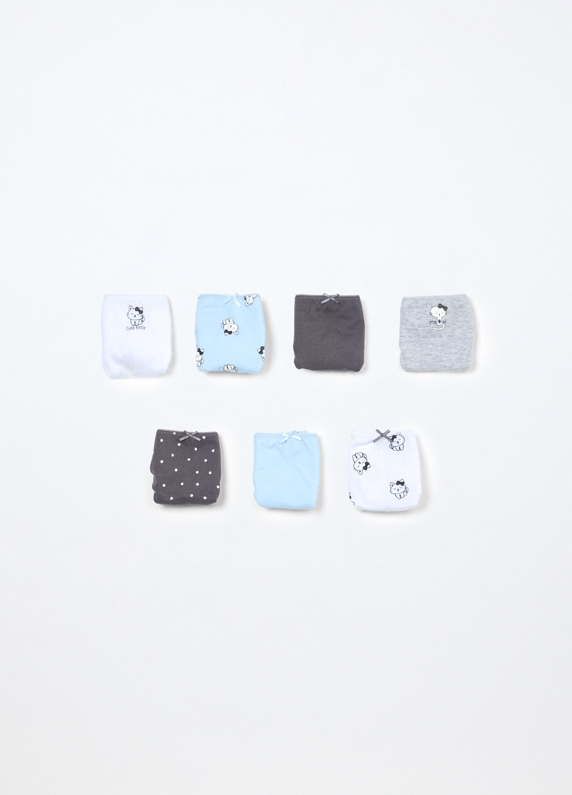 Pack 7 slip in puro cotone ragazza_0