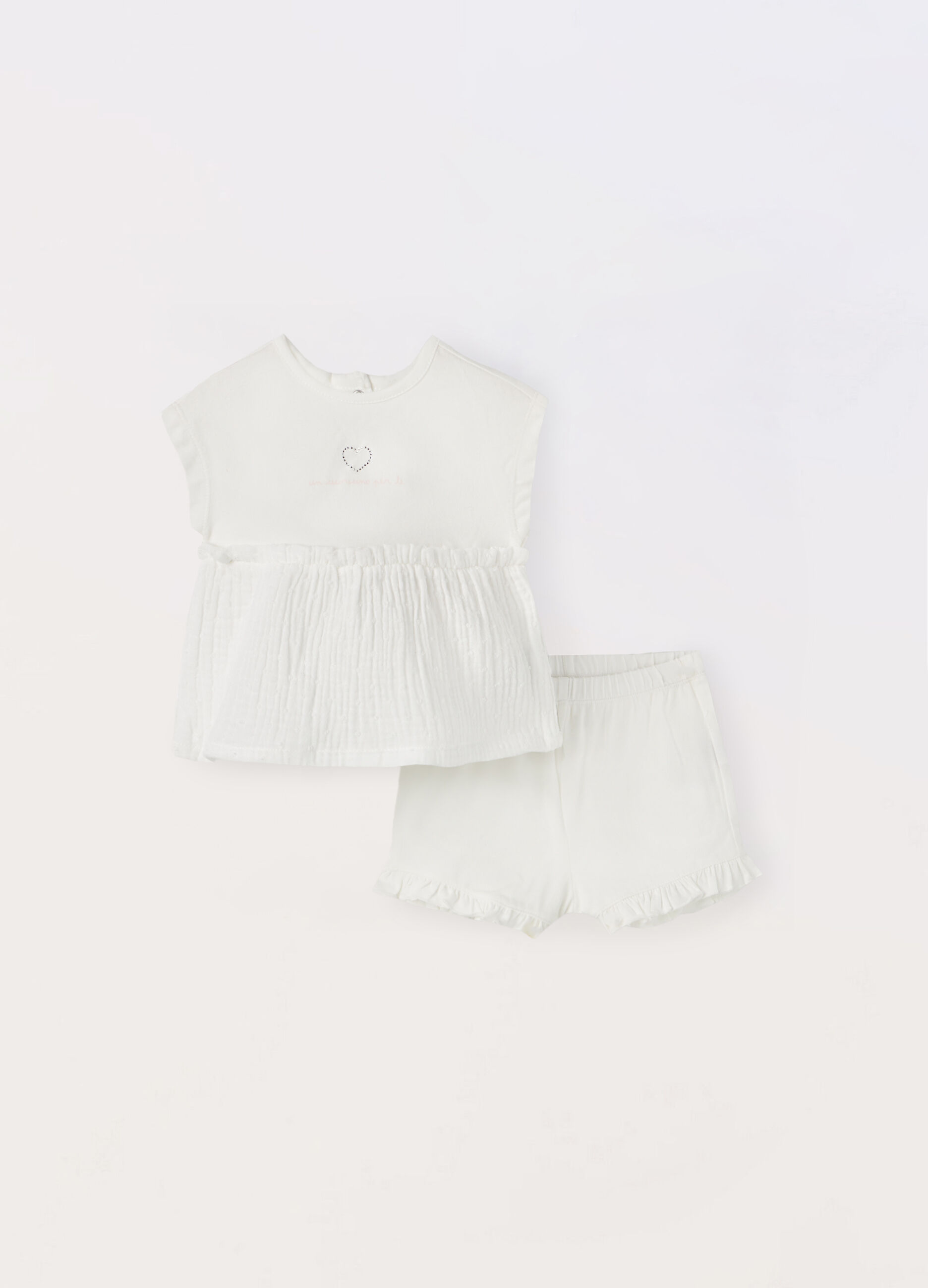 Set in jersey di cotone stretch neonata_0