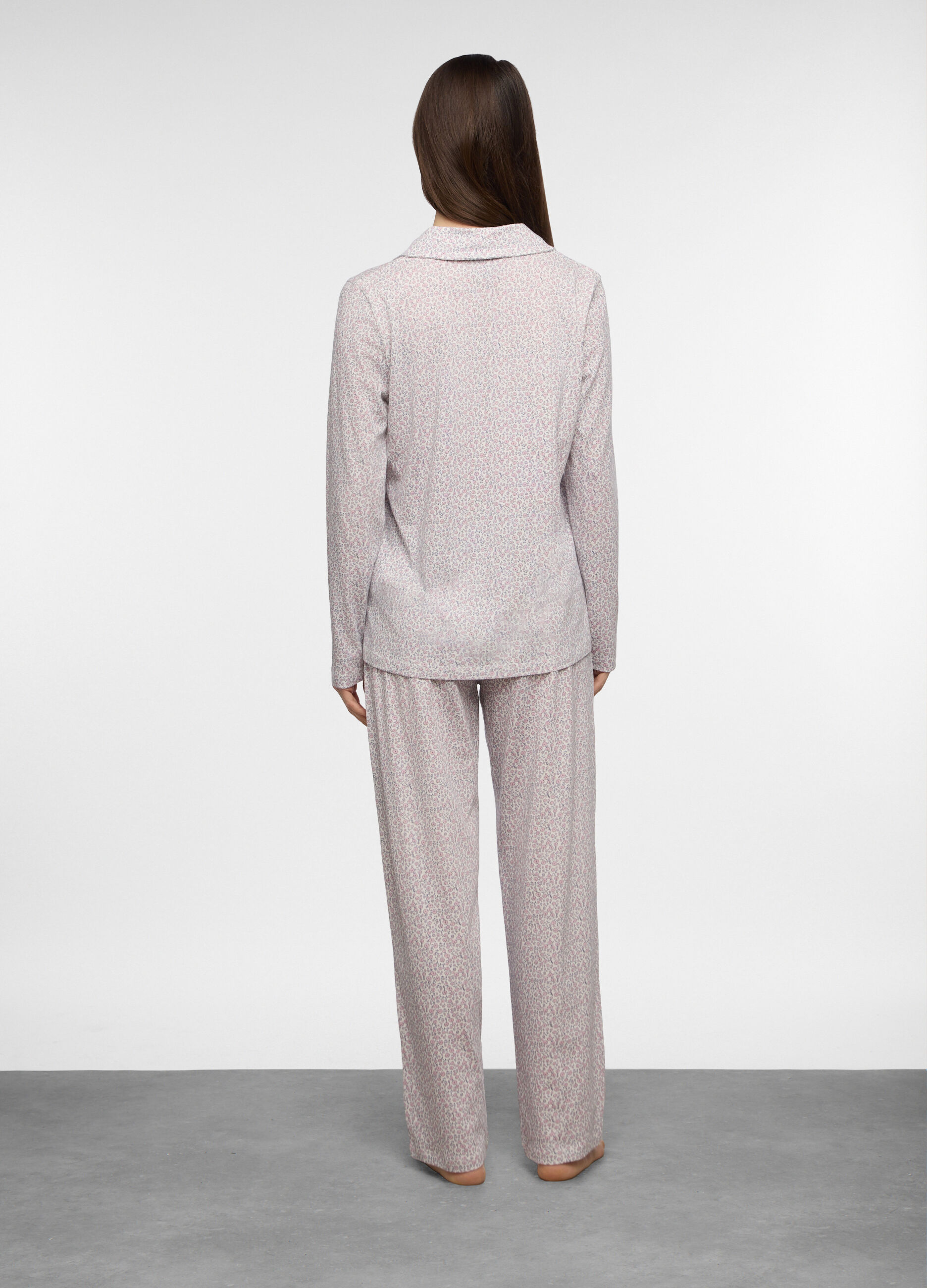 Set pigiama in jersey di puro cotone donna_1