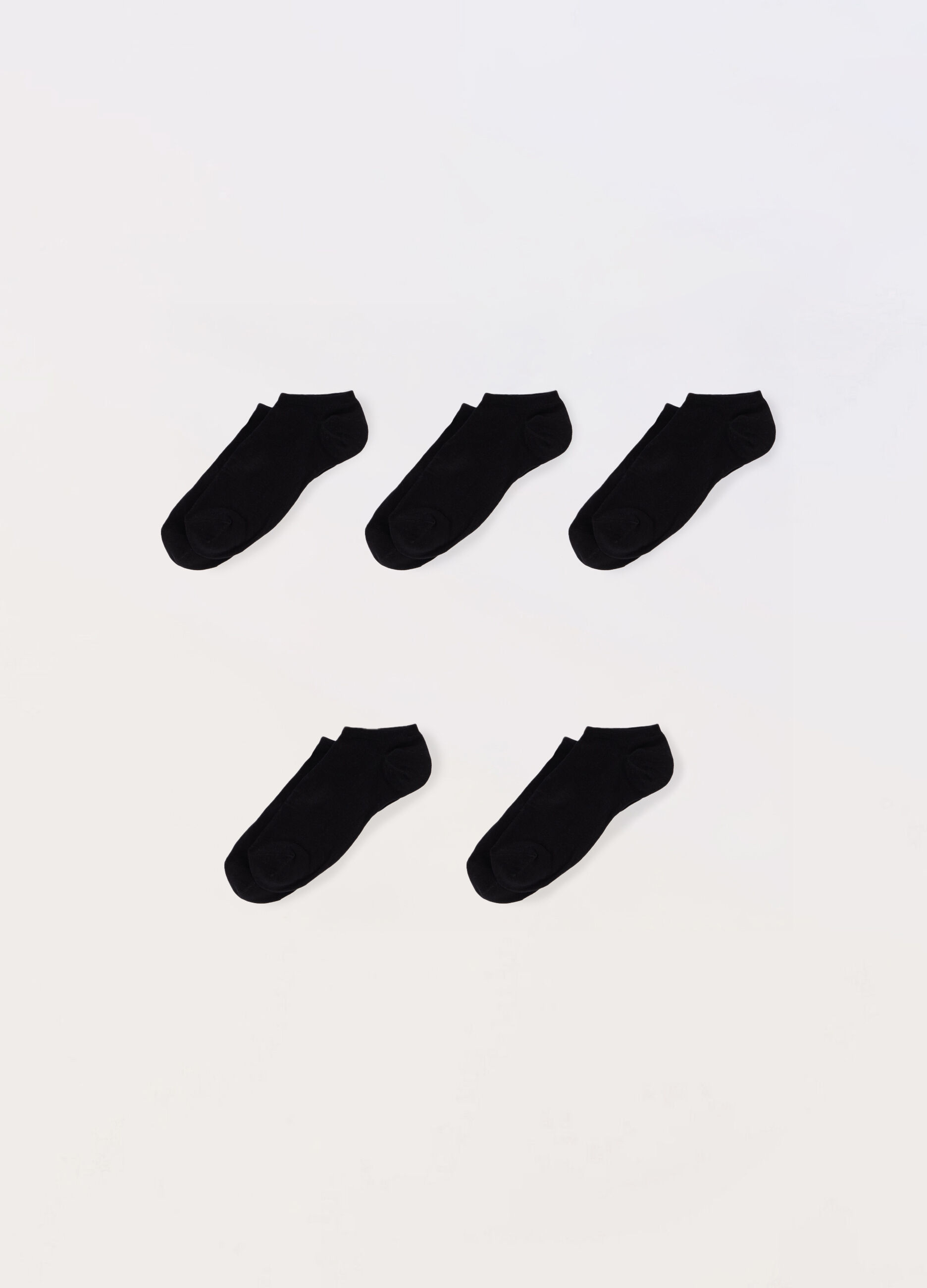 5 pack calzini sneaker in cotone stretch uomo