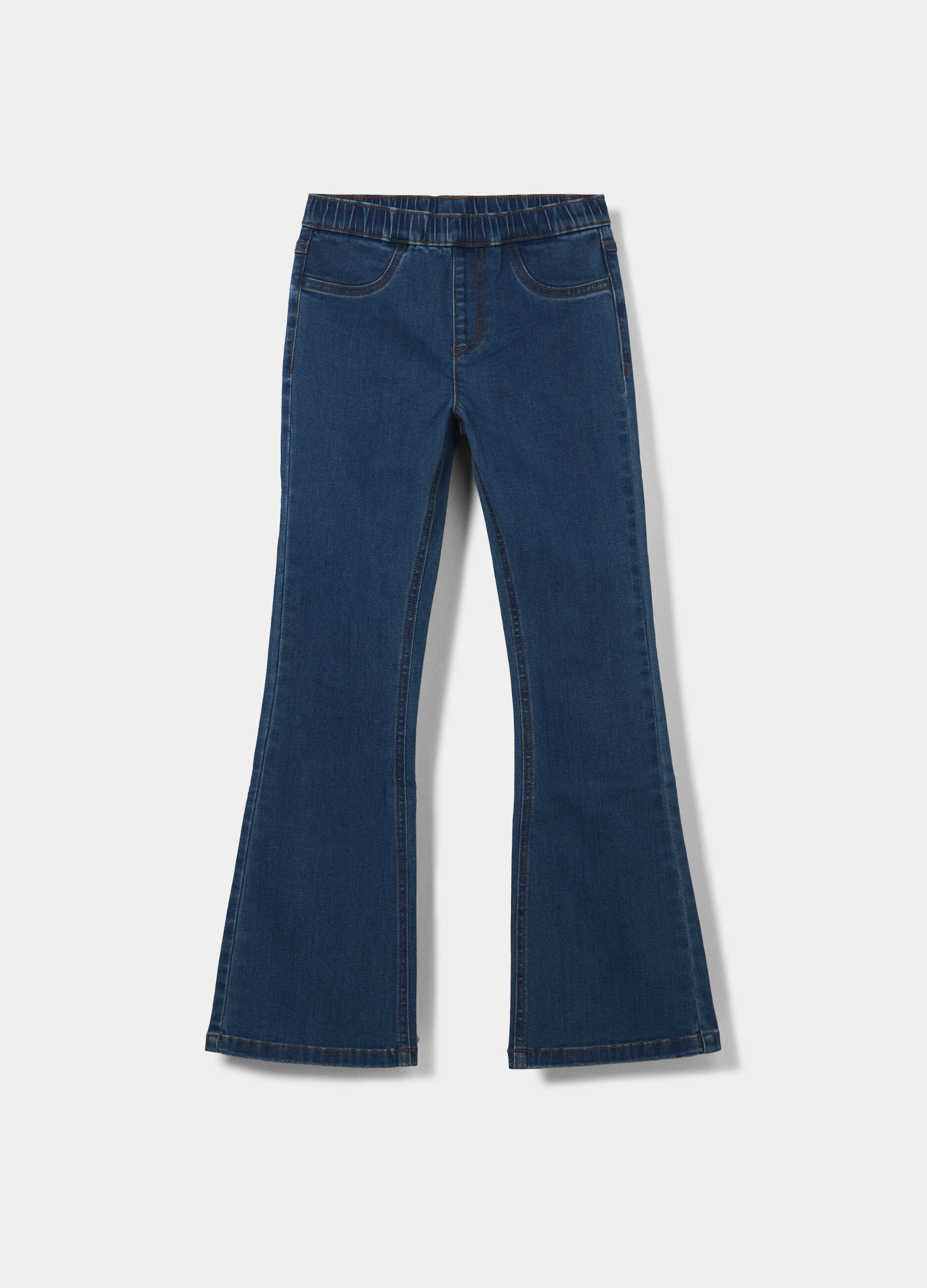 Jeggings flare fit in stretch denim ragazza_0