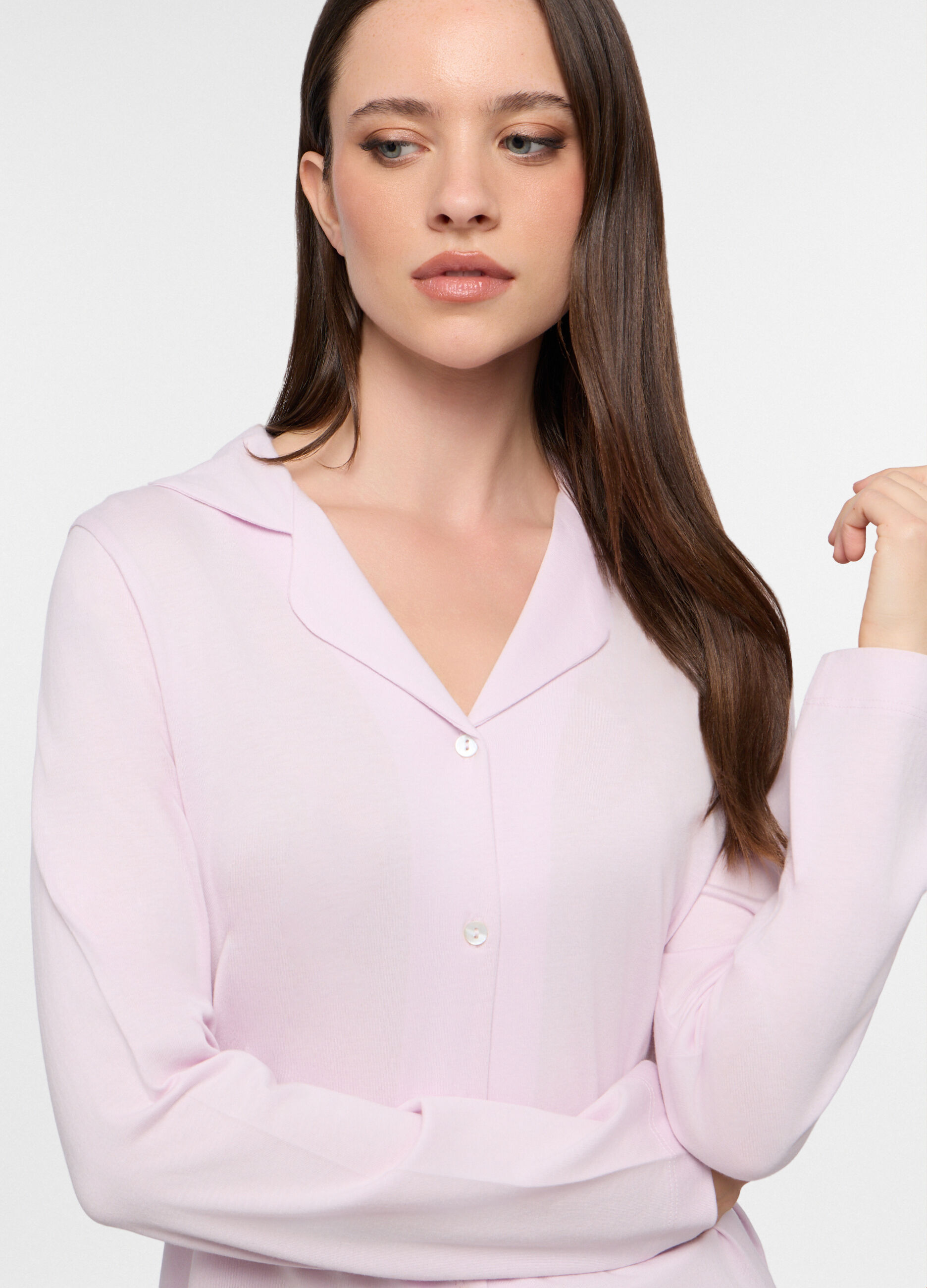 Set pigiama in jersey di misto cotone donna_2