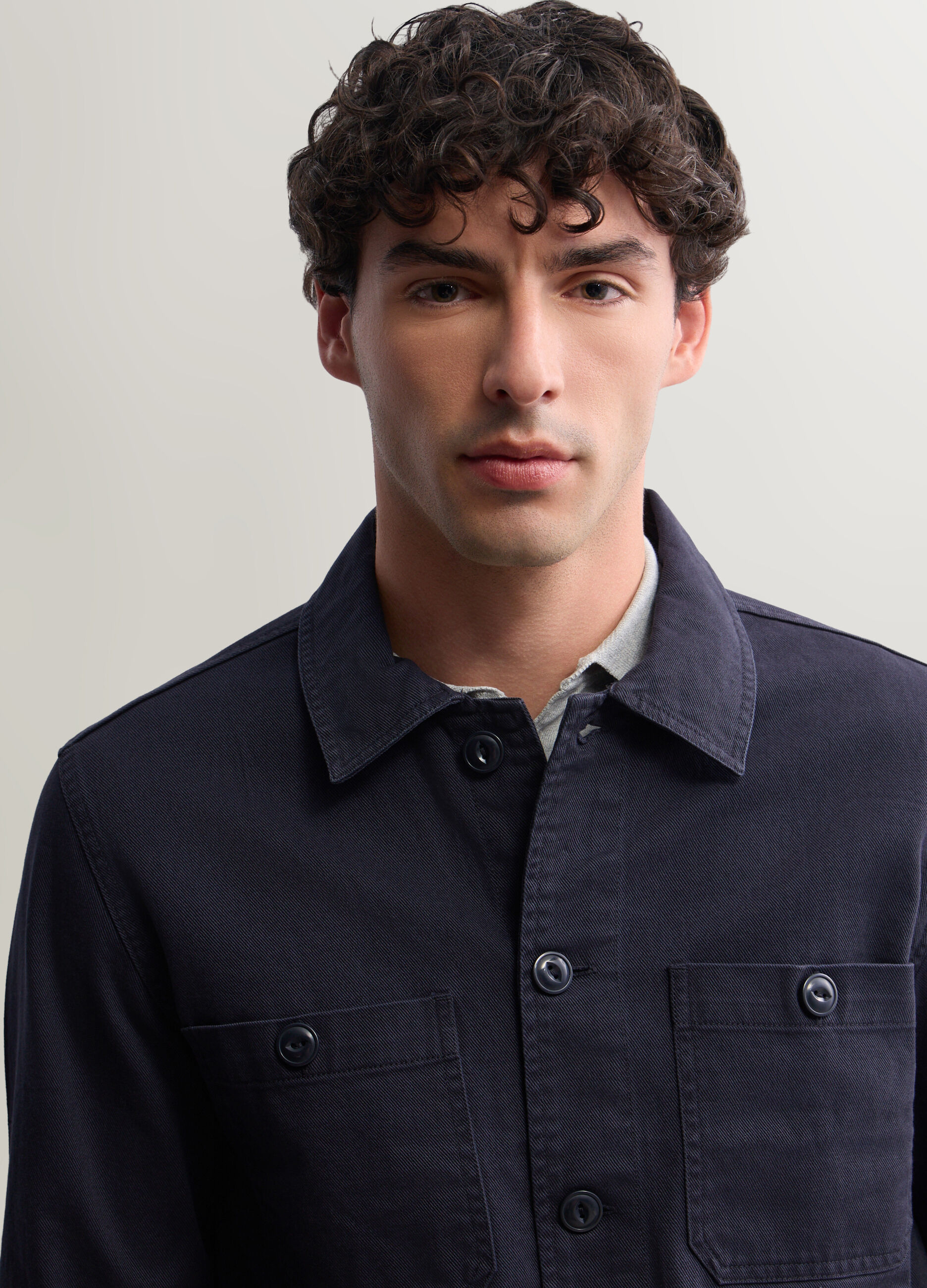 Shacket in twill di cotone uomo_2