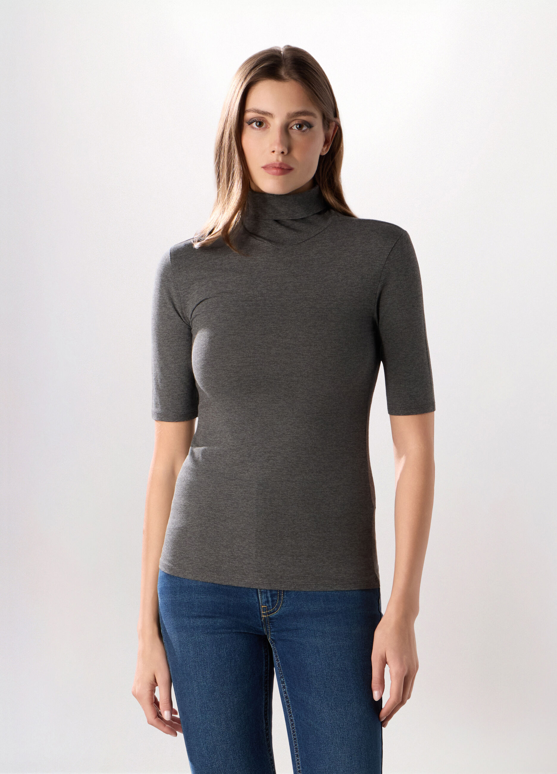 Lupetto in viscosa stretch donna_0