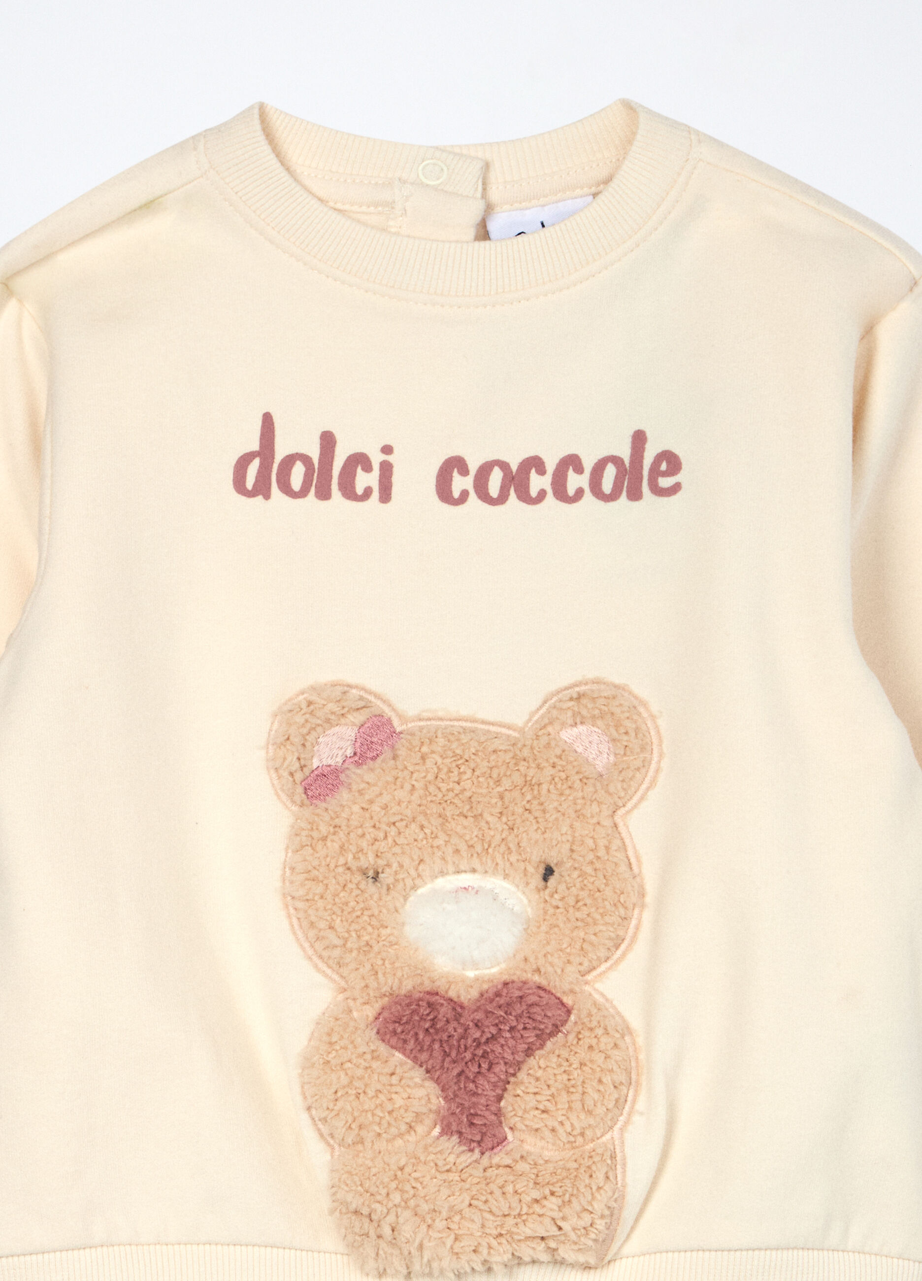 Felpa in cotone fleece stretch neonata_2