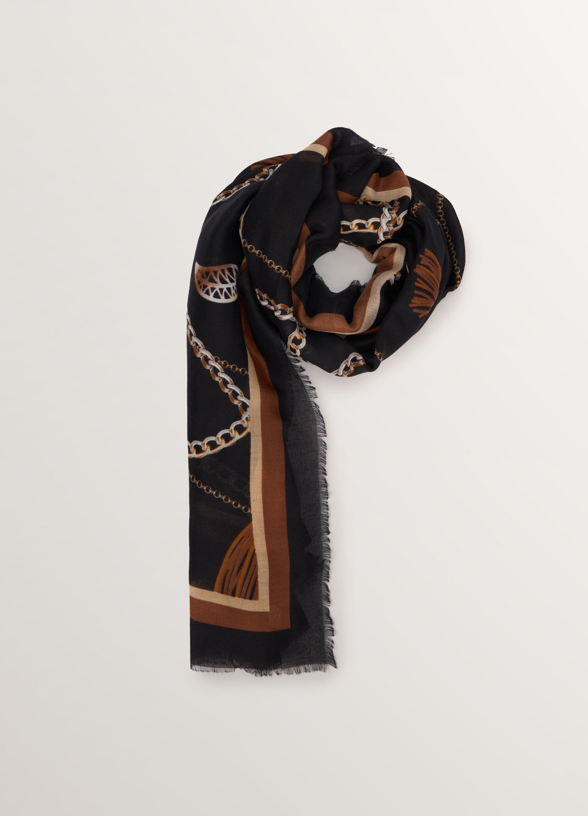 Foulard con stampa all over donna_0