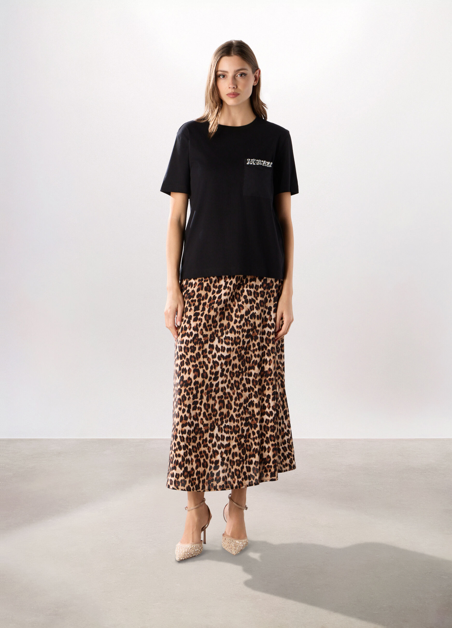 Gonna lunga animalier donna_0