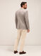 Blazer in misto lana e cotone stretch uomo_1