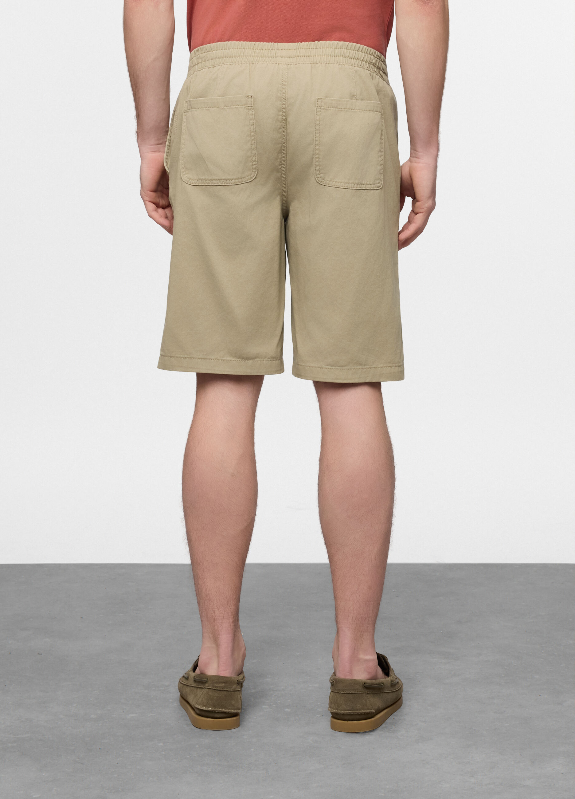Bermuda chino in twill di cotone uomo_1
