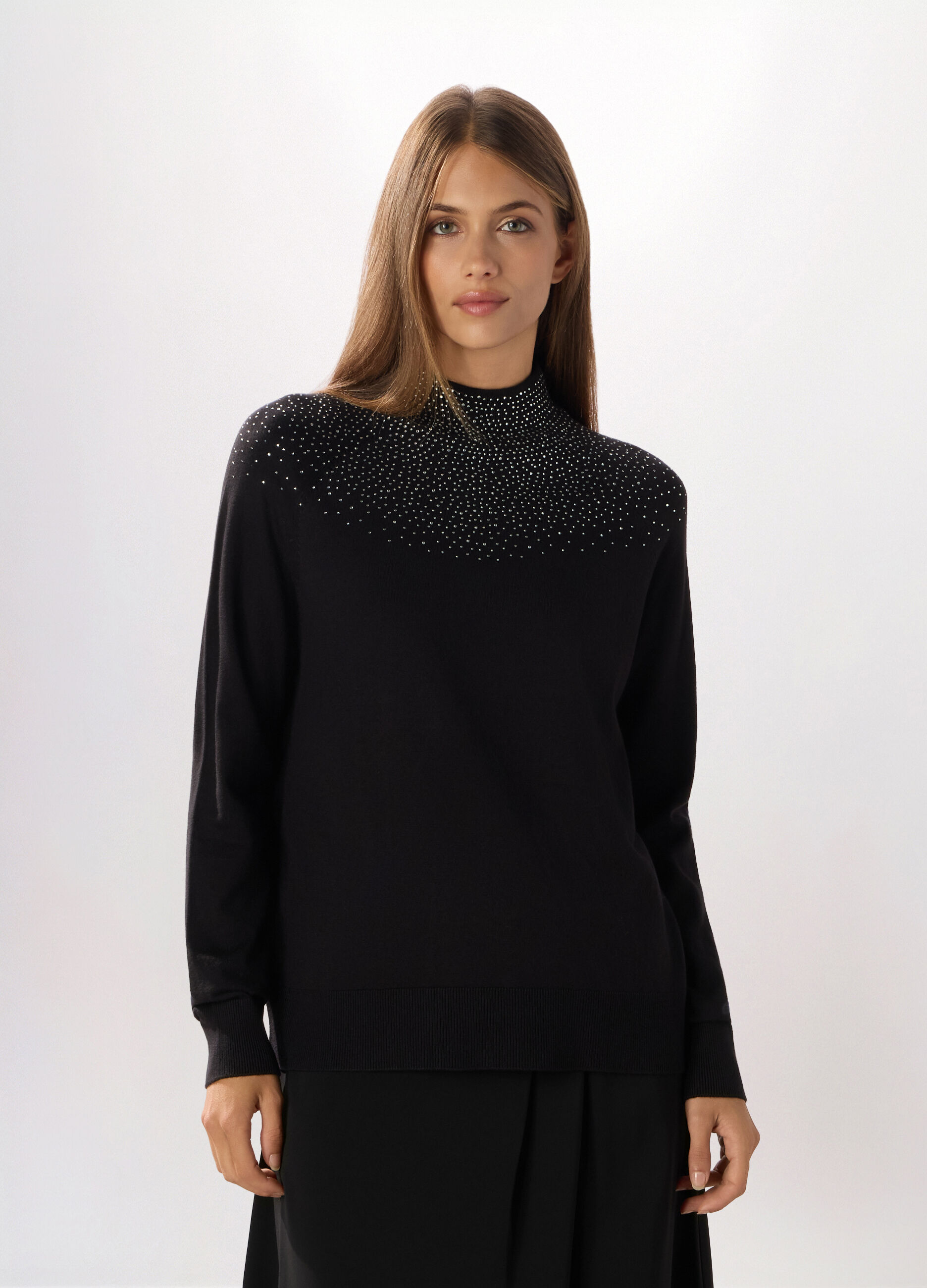 Pullover misto viscosa donna_0
