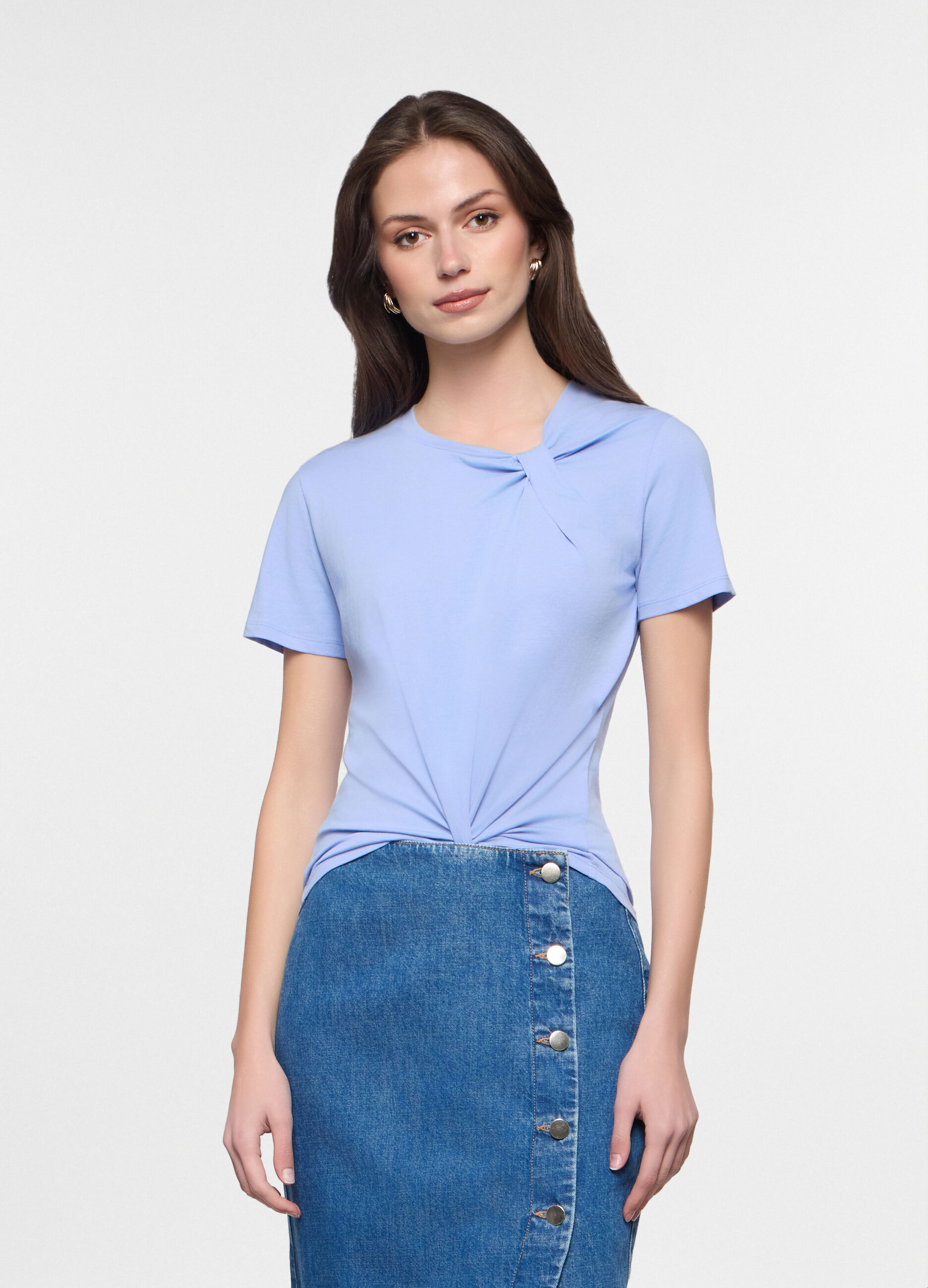 T-shirt in jersey stretch donna_0