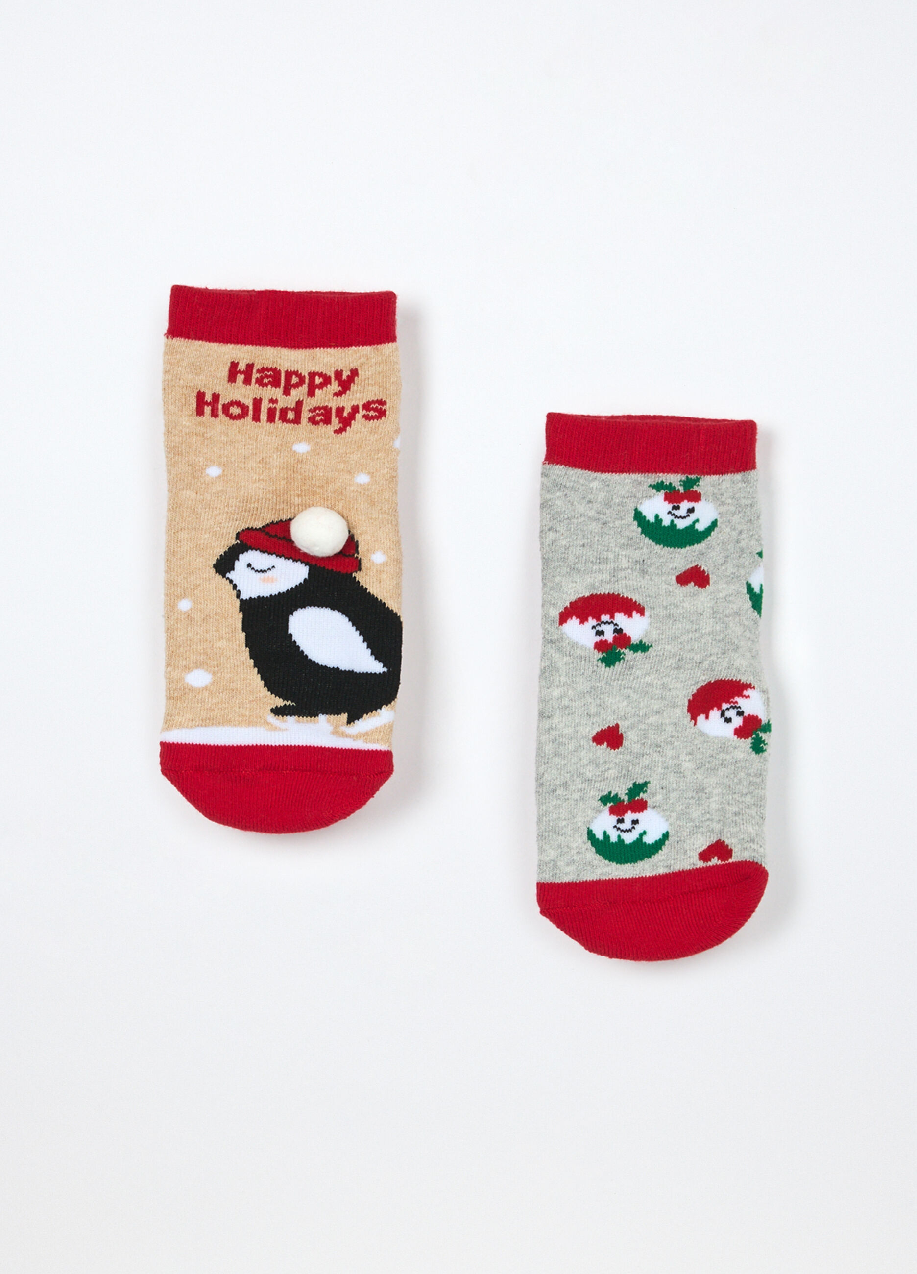 Pack 2 calze antiscivolo in spugna bambina_1