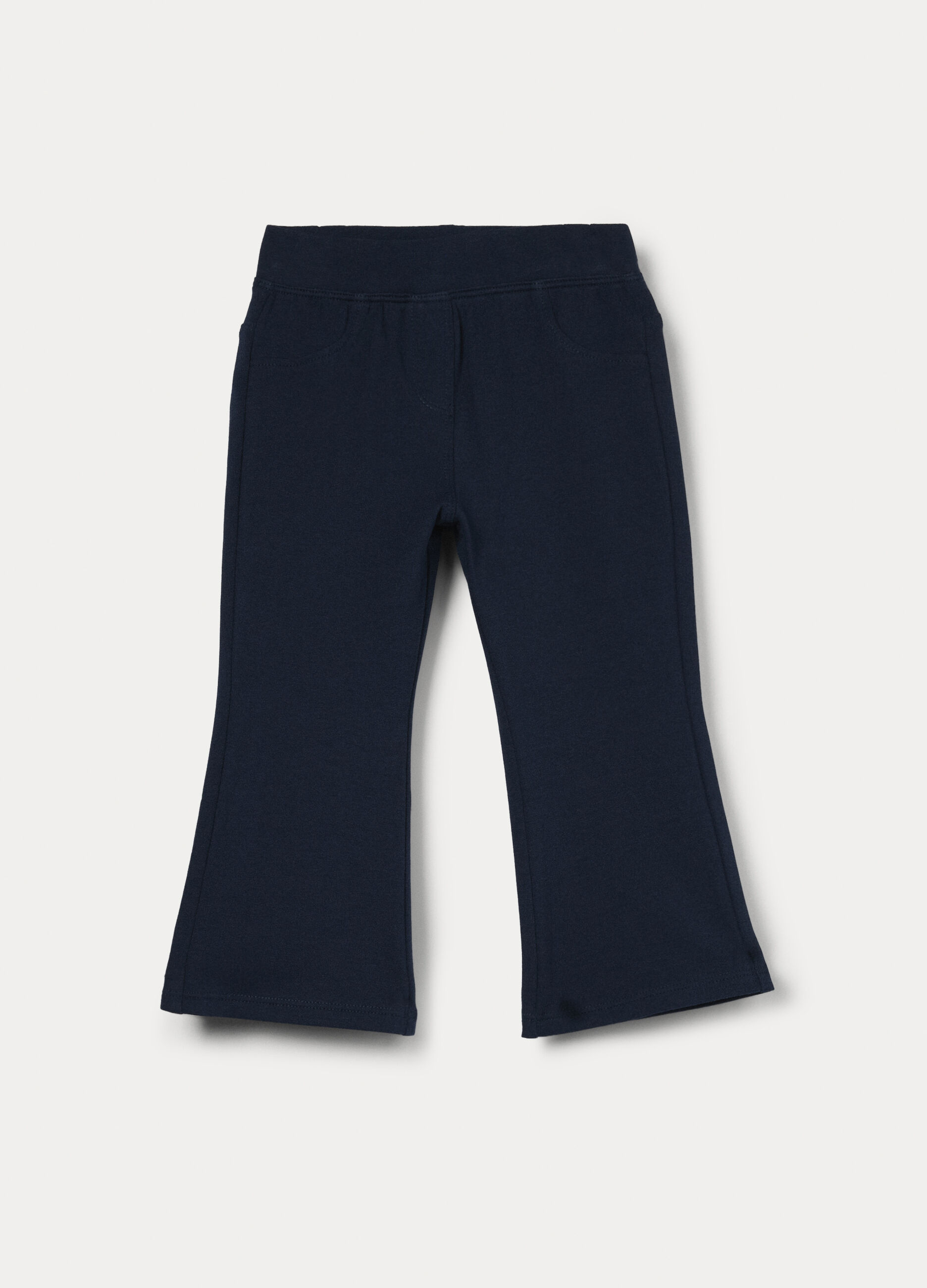 Treggings flare fit in cotone stretch bimba_0