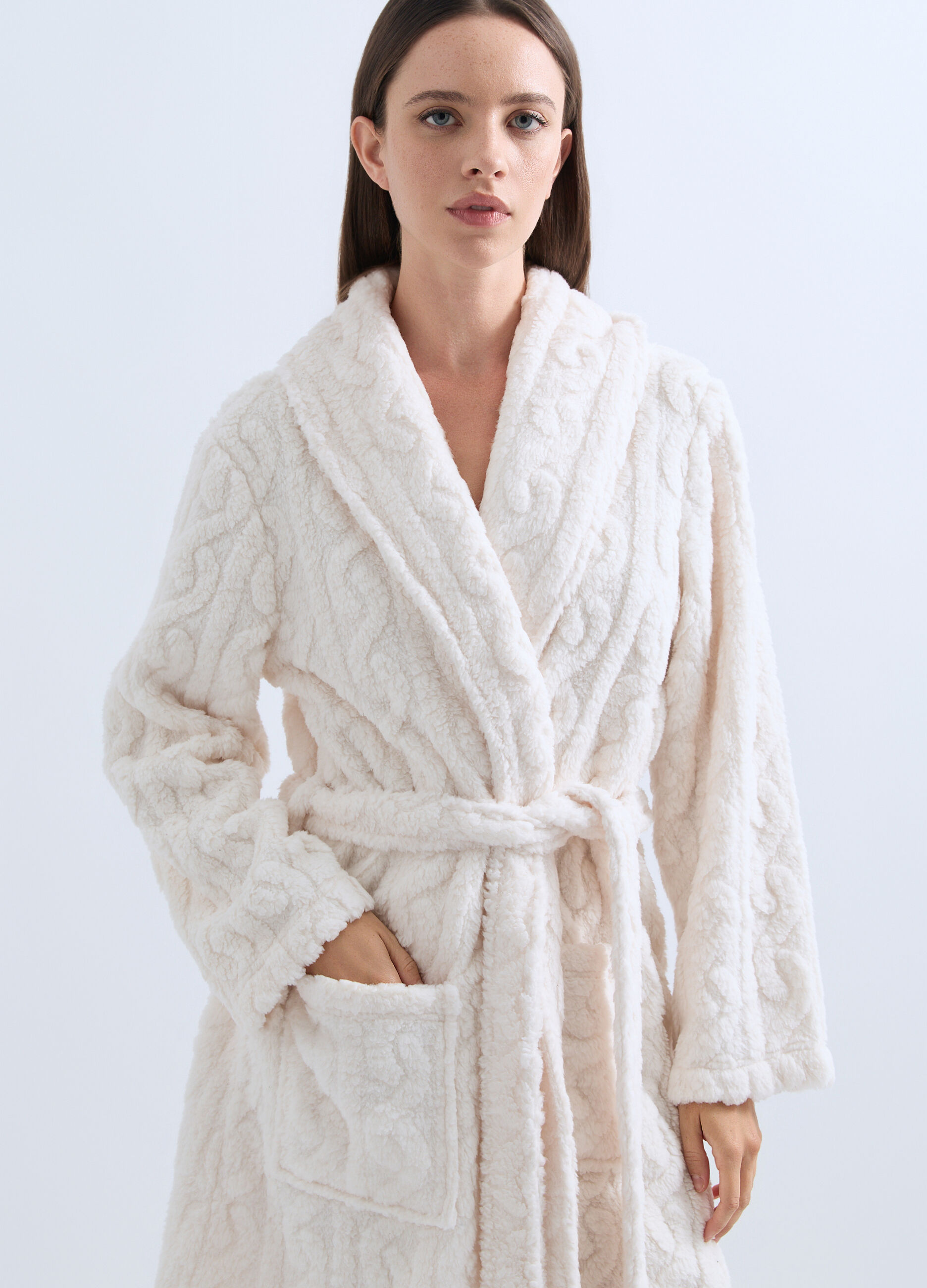 Vestaglia in eco fur donna_2