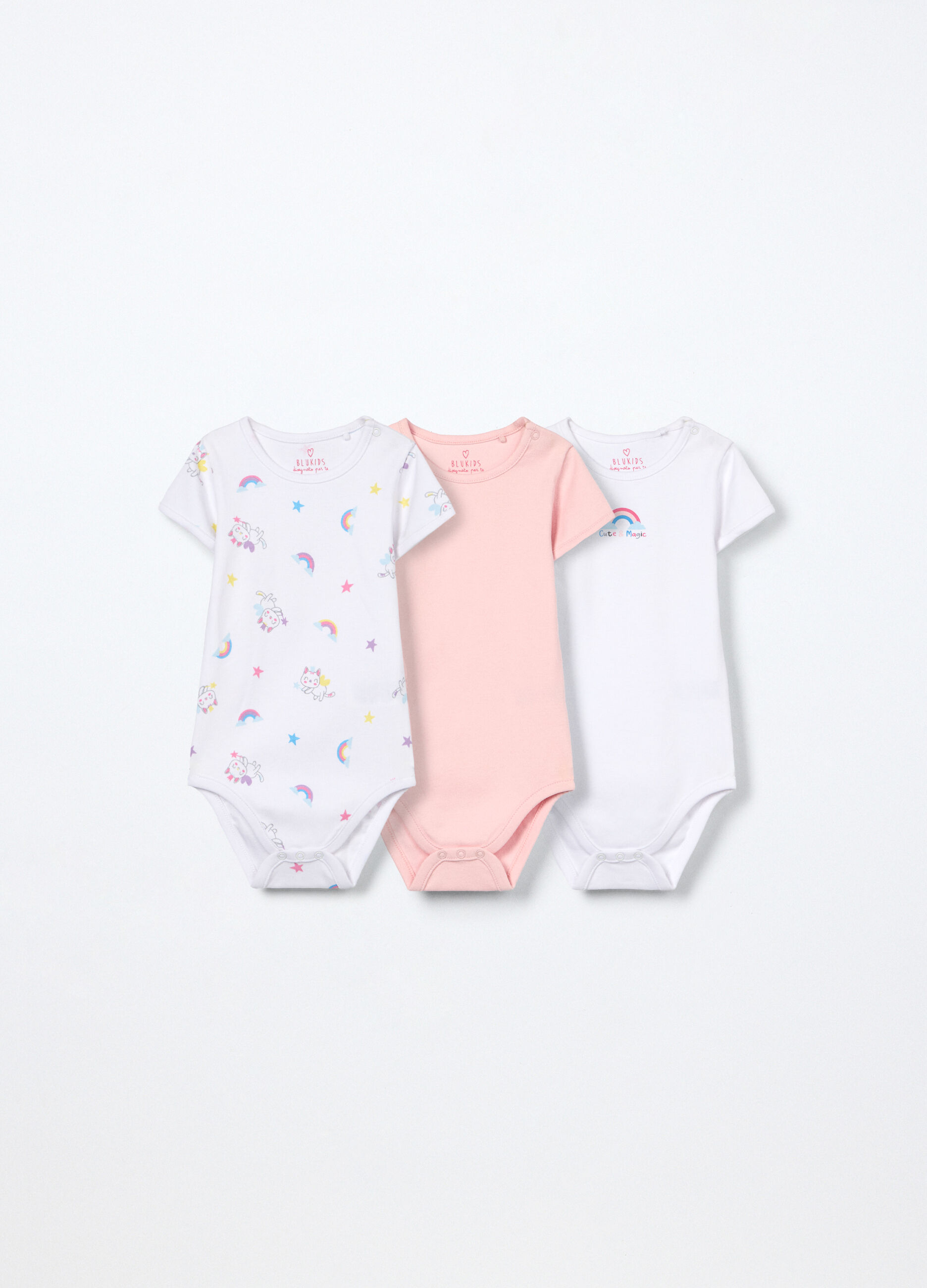 Pack 3 body in interlock di puro cotone neonata_0