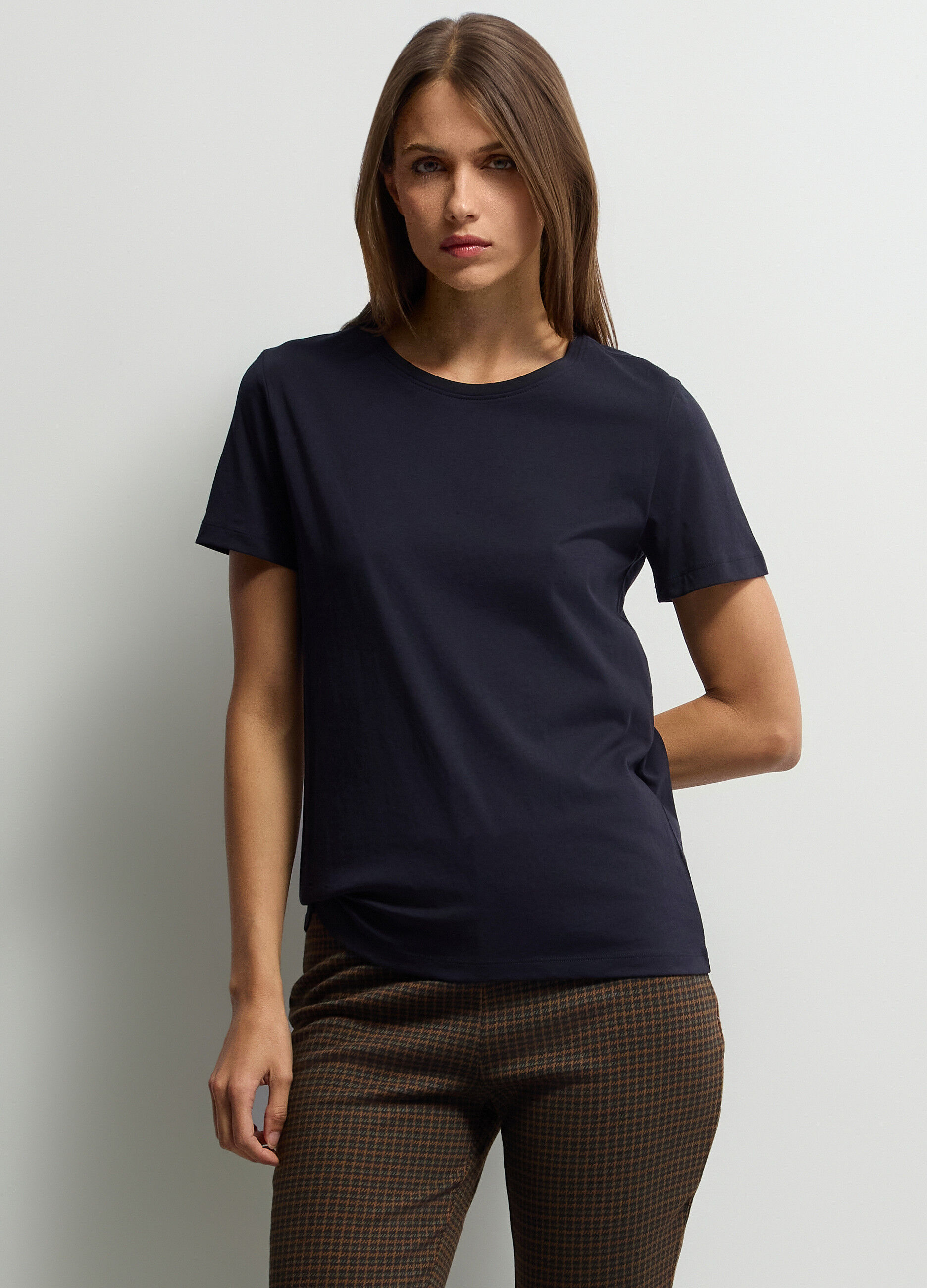 T-shirt girocollo donna_0