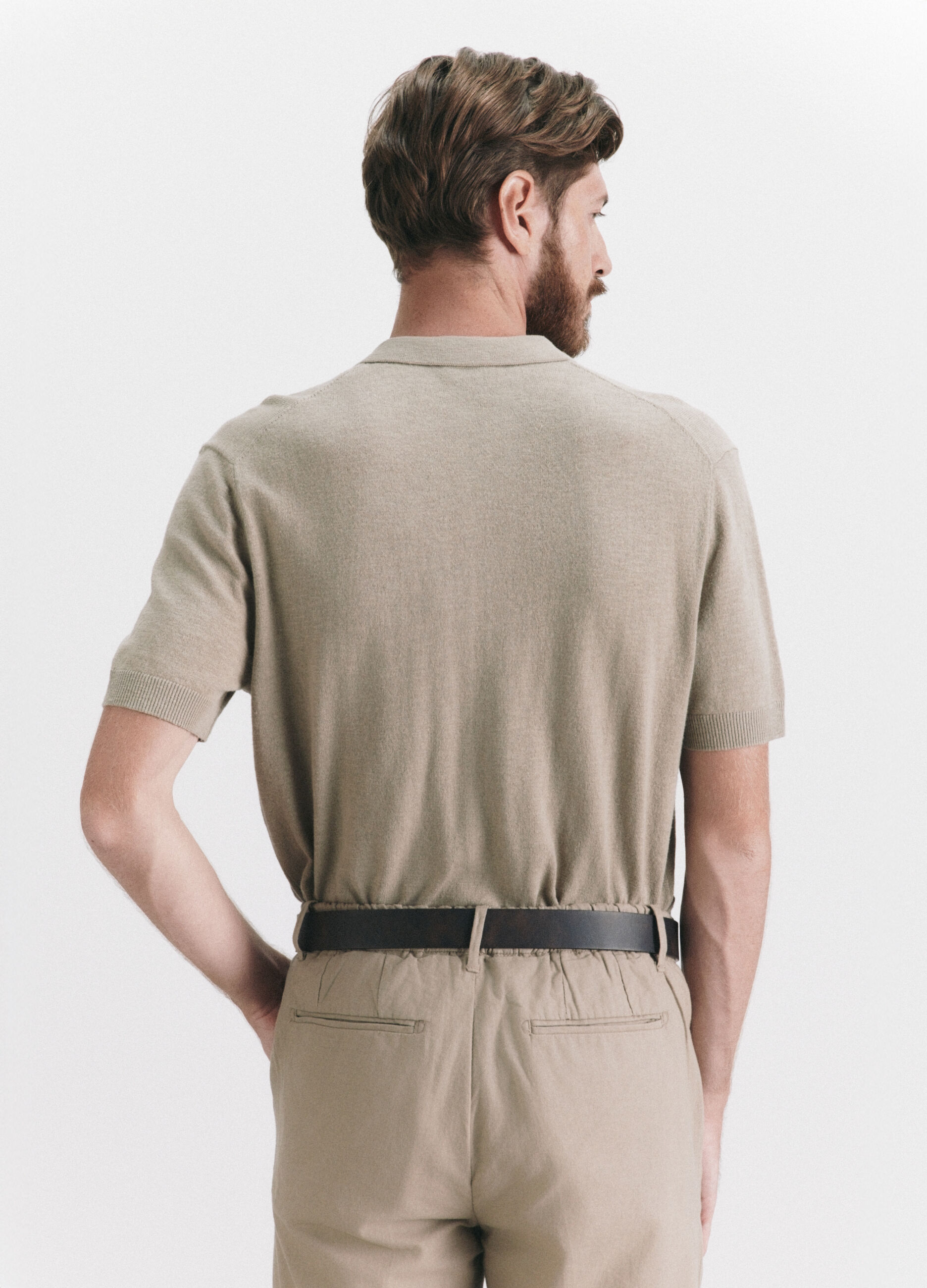 Camicia in maglia di cotone uomo_1
