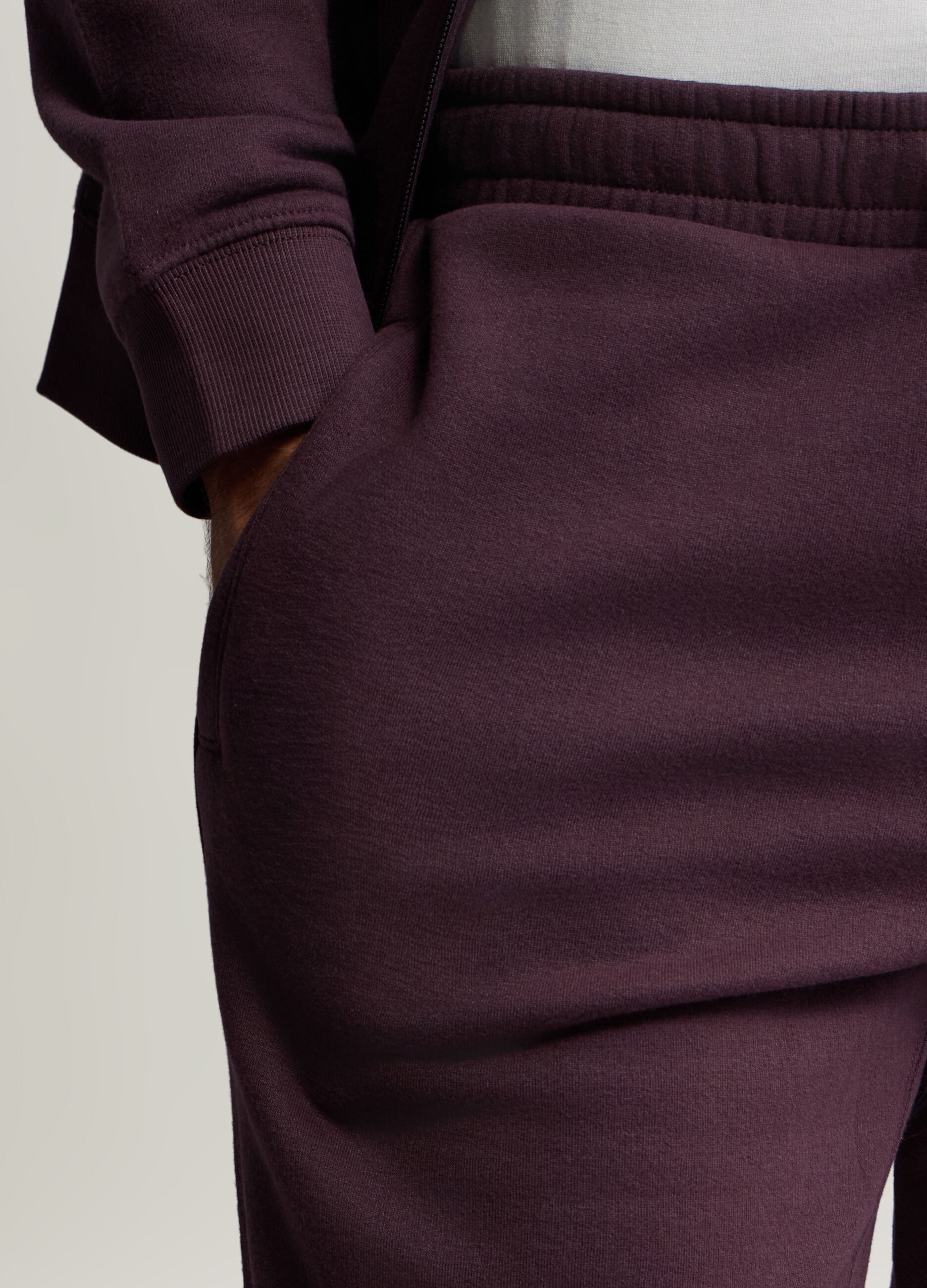 Jogger in felpa misto cotone uomo_3