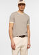 T-shirt girocollo in jersey di cotone a righe uomo_0