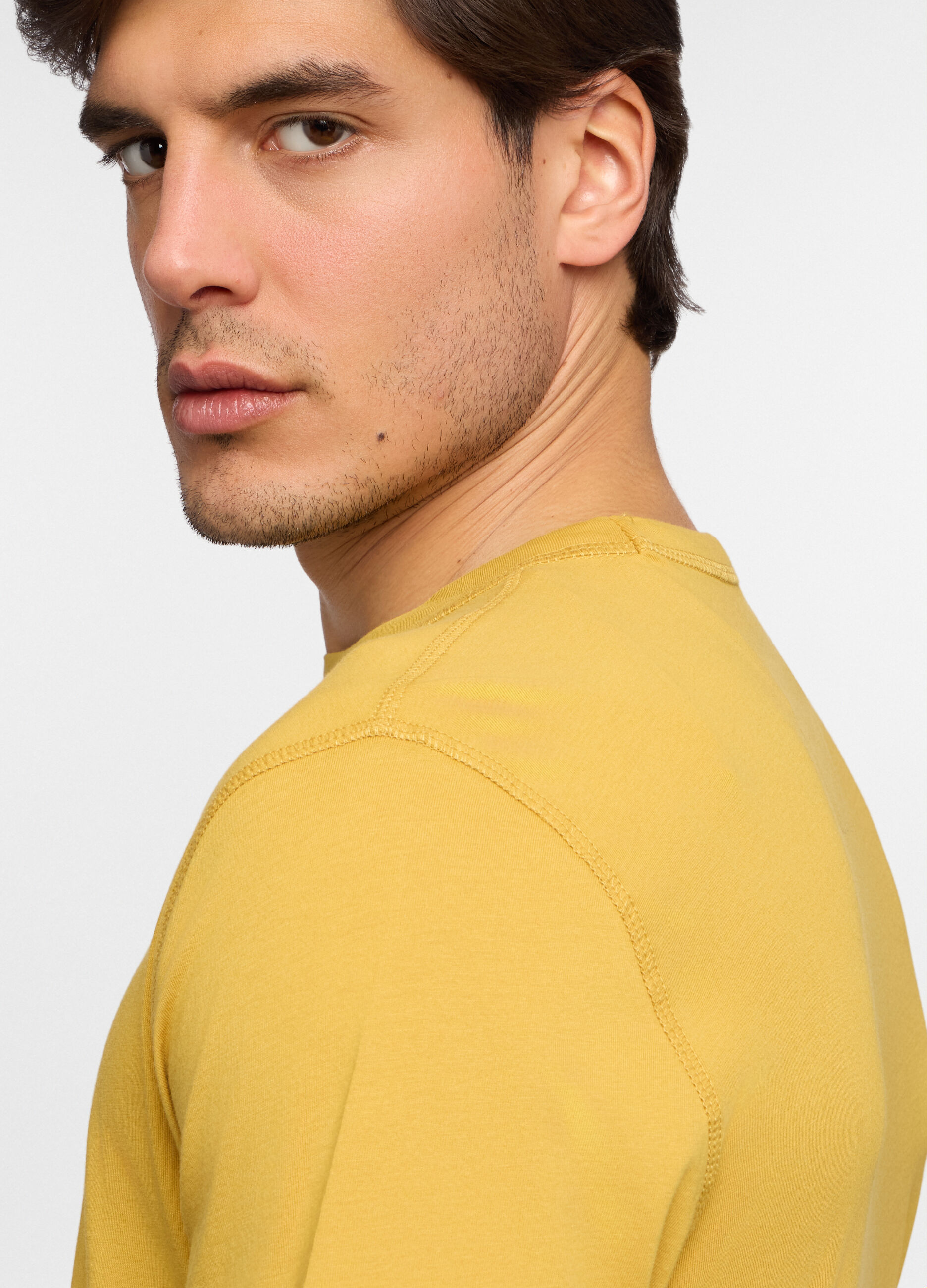 T-shirt girocollo in jersey di cotone uomo_2