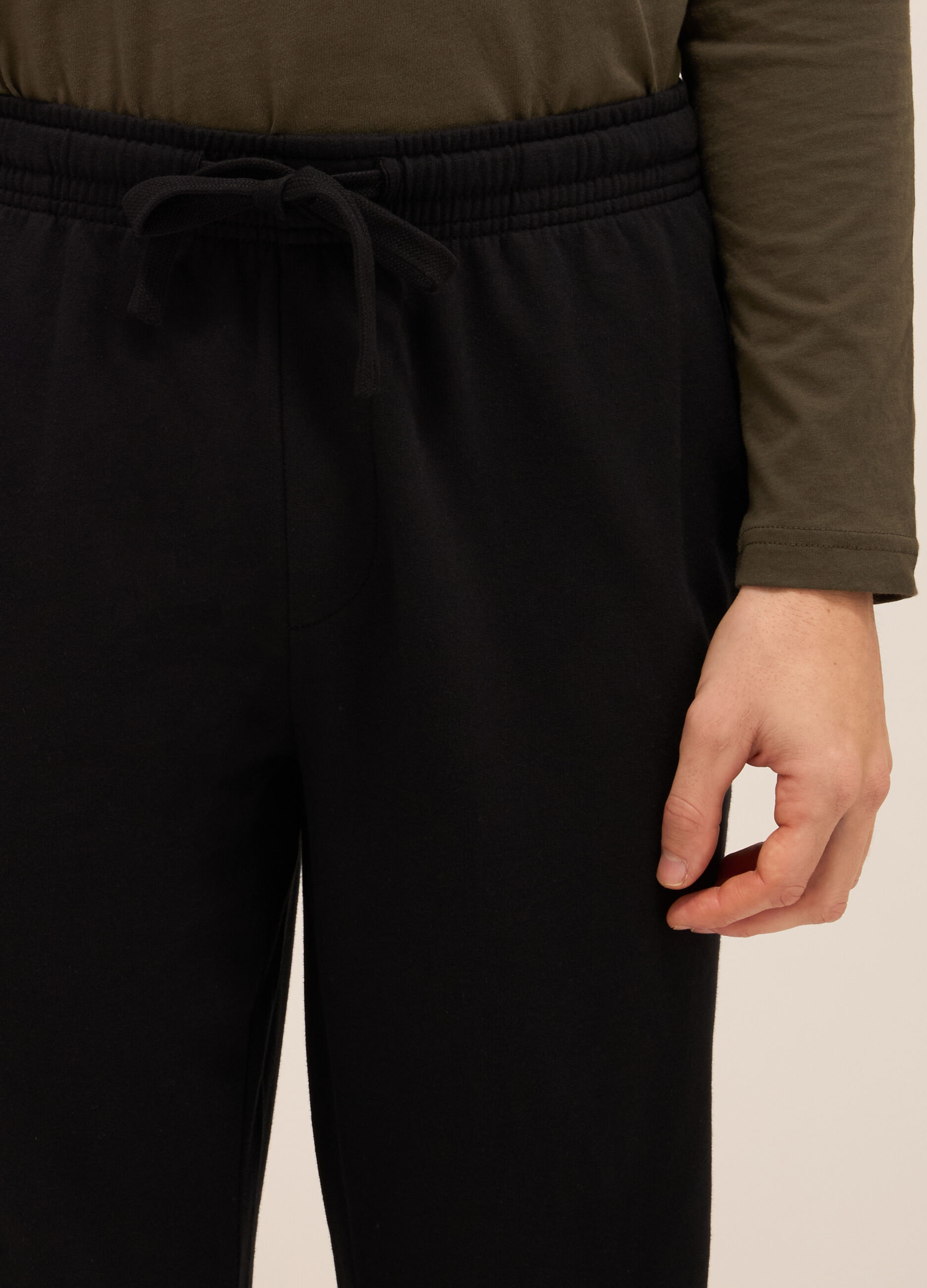 Jogger leisure in puro cotone uomo_2