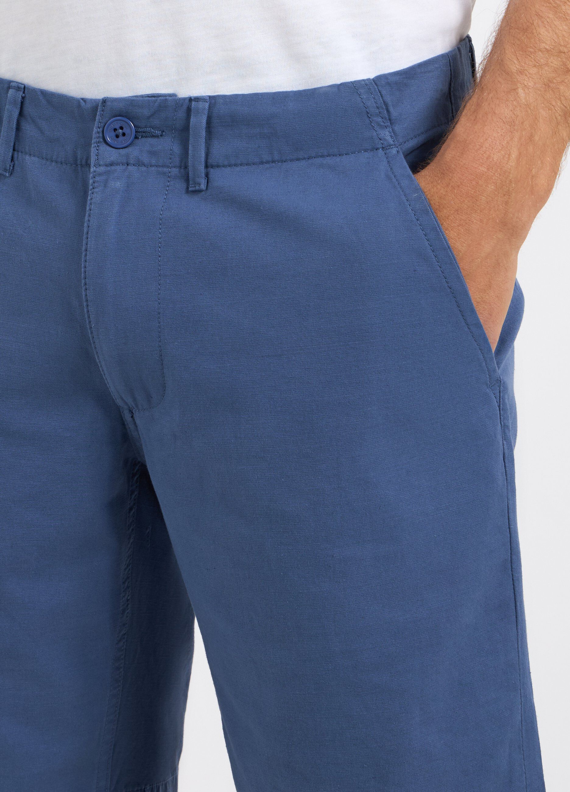 Bermuda in misto lino Rumford uomo_2