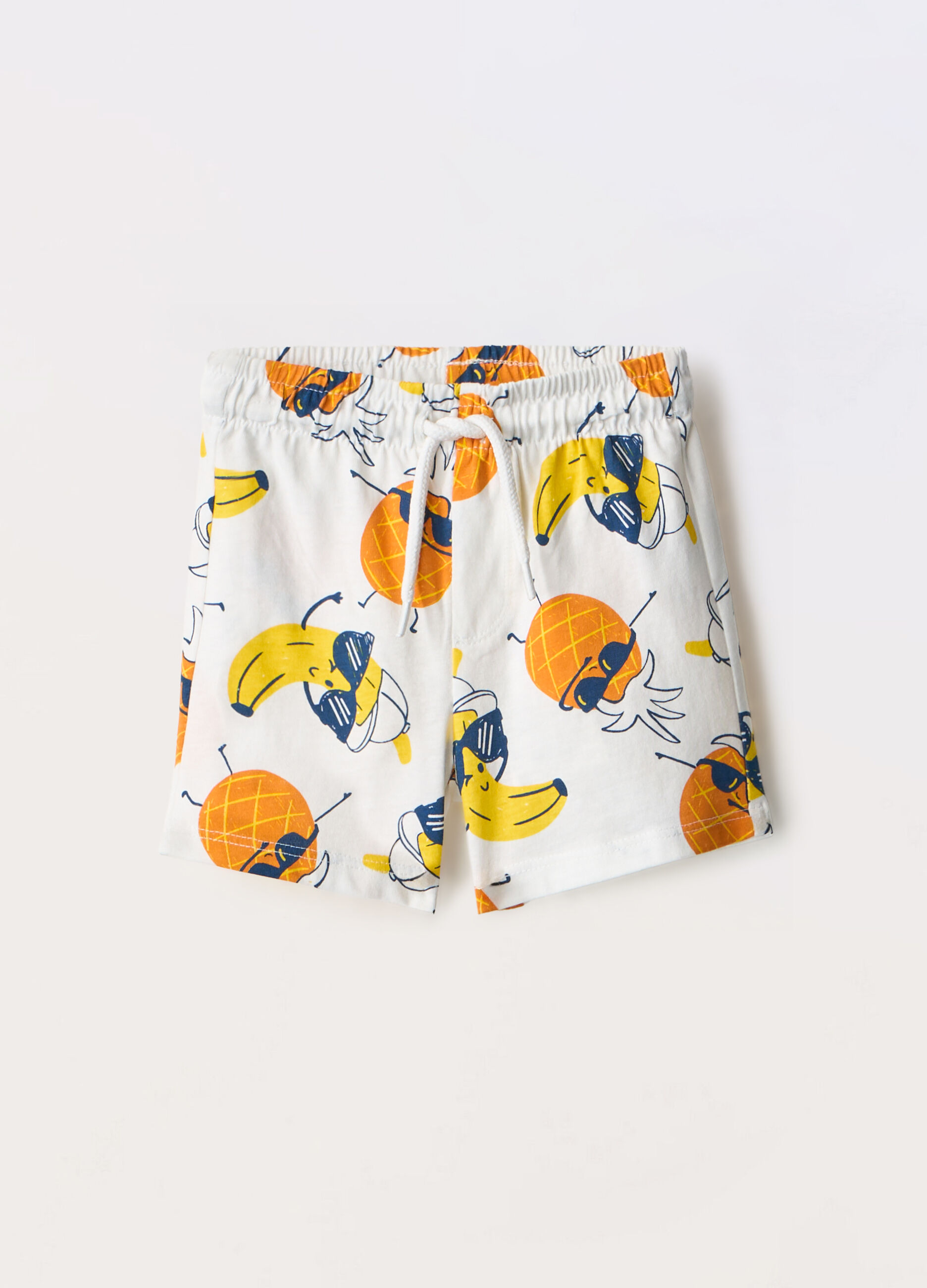 Shorts in jersey di puro cotone neonato