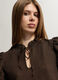 Blusa Fit Regular con scollo a goccia cr&ecirc;pe stretch donna_2