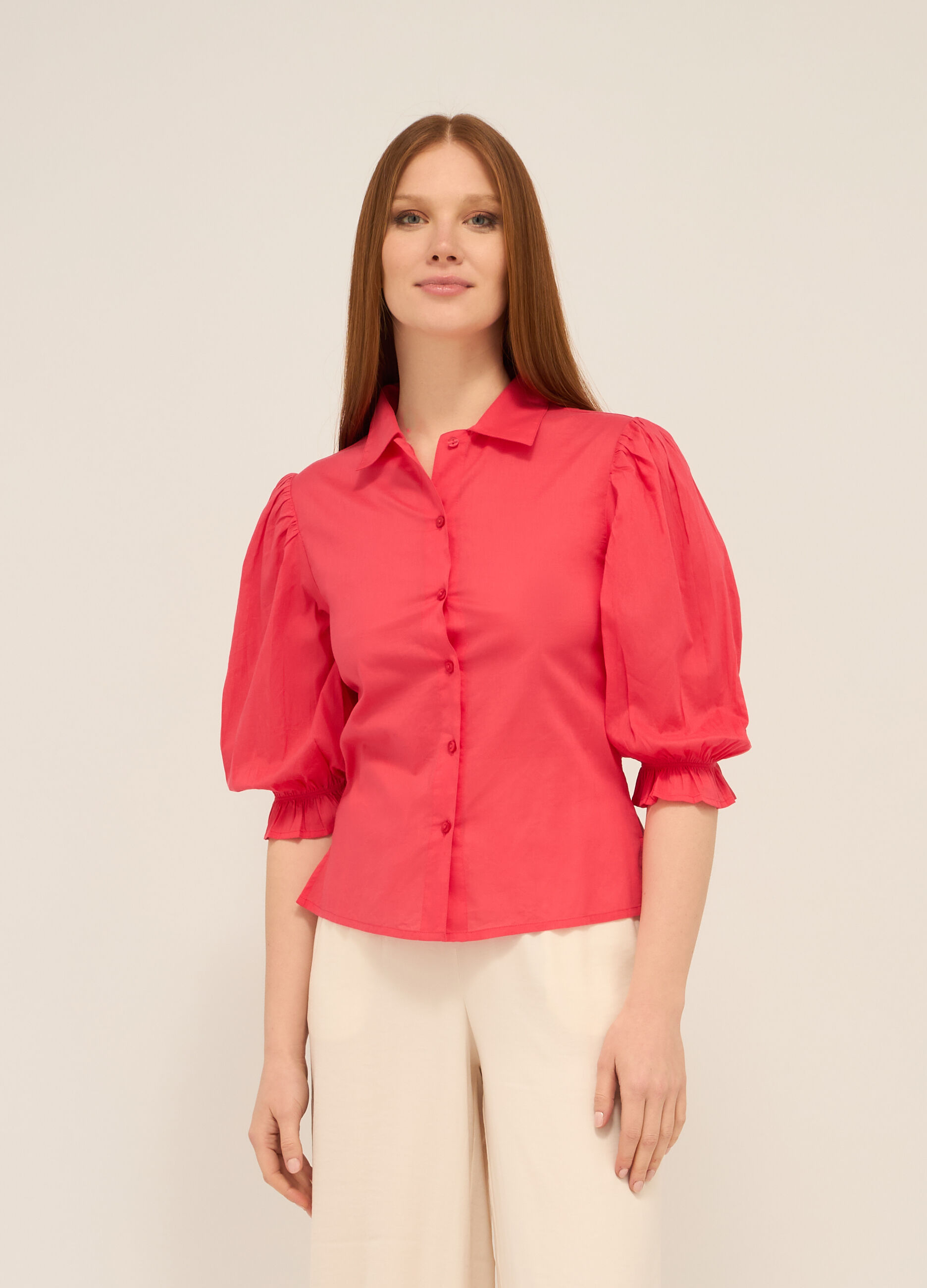 Camicia in puro cotone donna