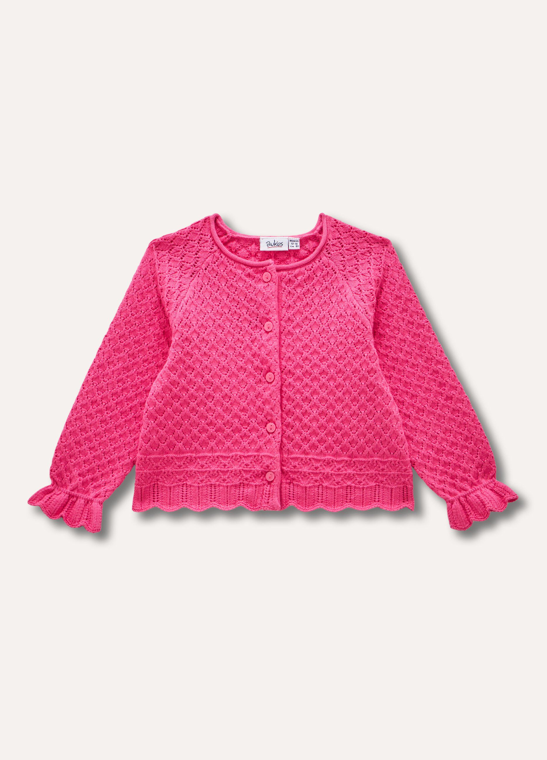 Cardigan tricot in puro cotone neonata_0