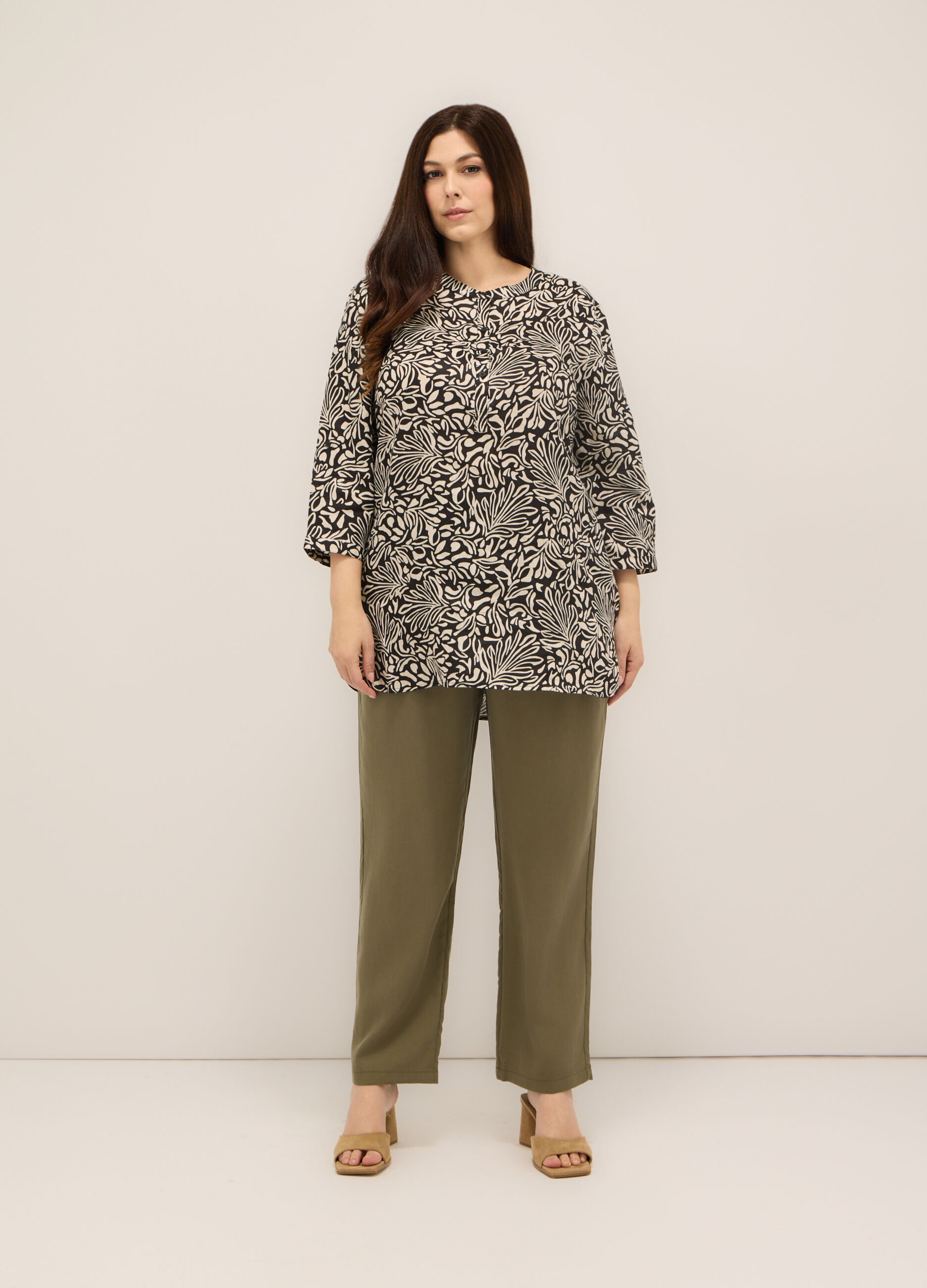 Pantaloni in pura lyocell donna curvy_0