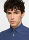 Camicia regular fit con collo classico in cotone e lino uomo_2