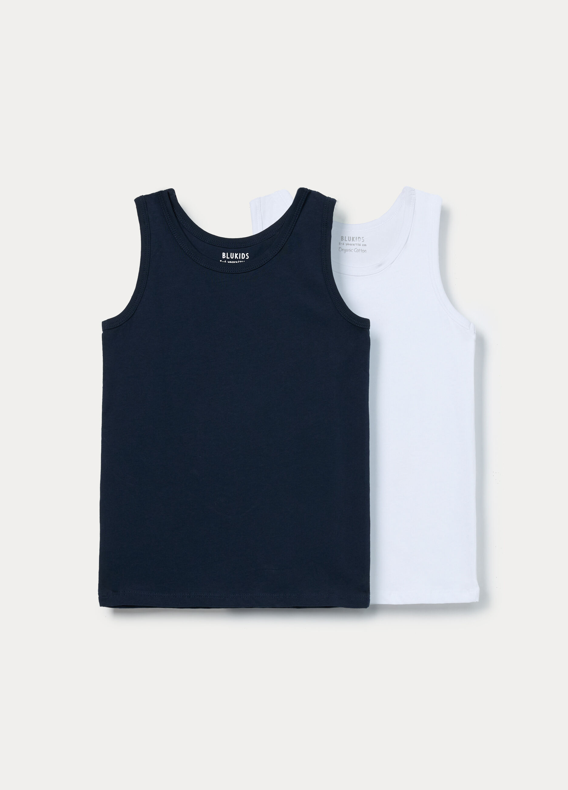Pack 2 canotte in jersey di puro cotone bambino_0
